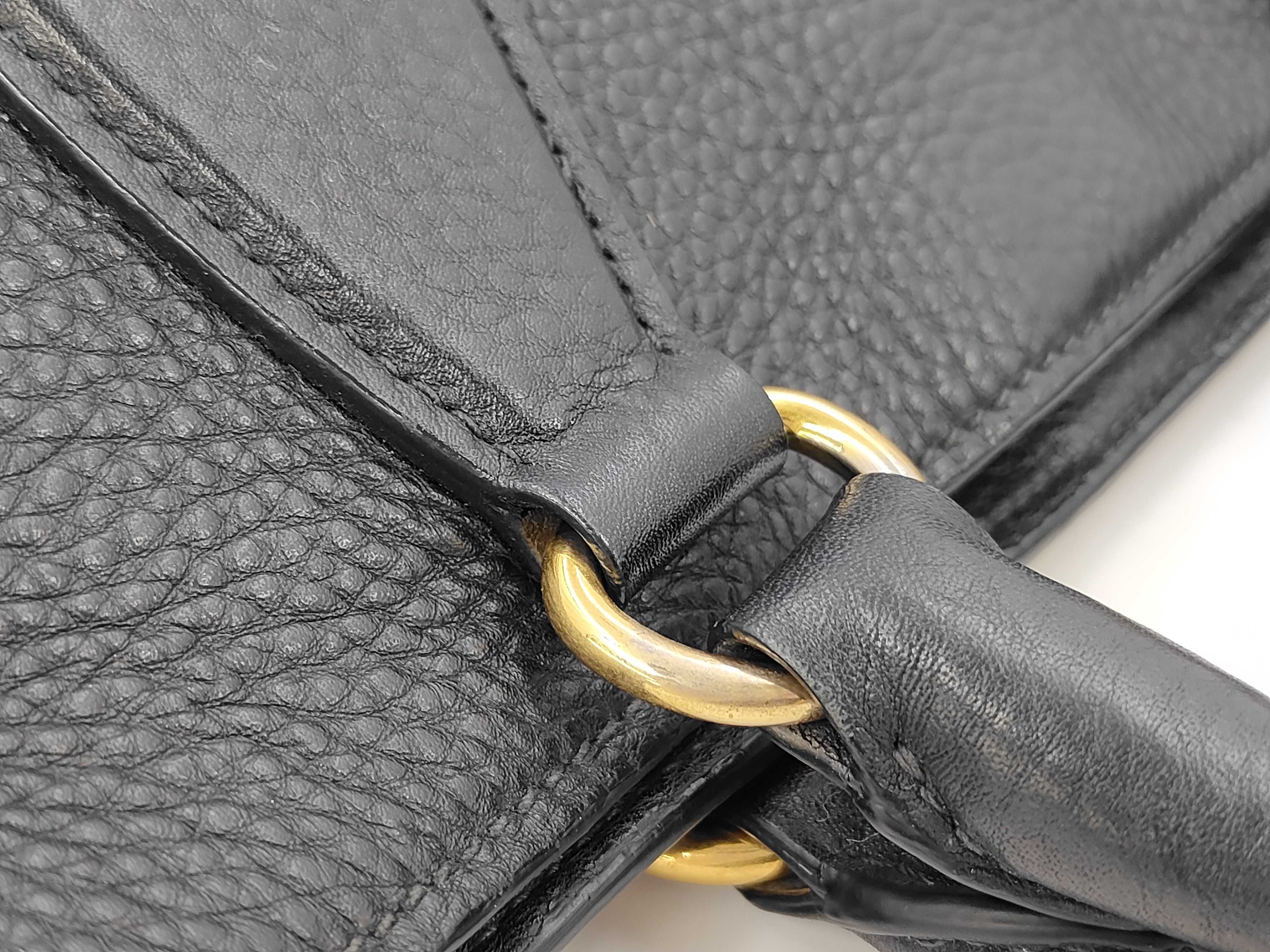 Vitello Daino Tote Shoulder Bag Black BN2423 Tote Bag — view 7