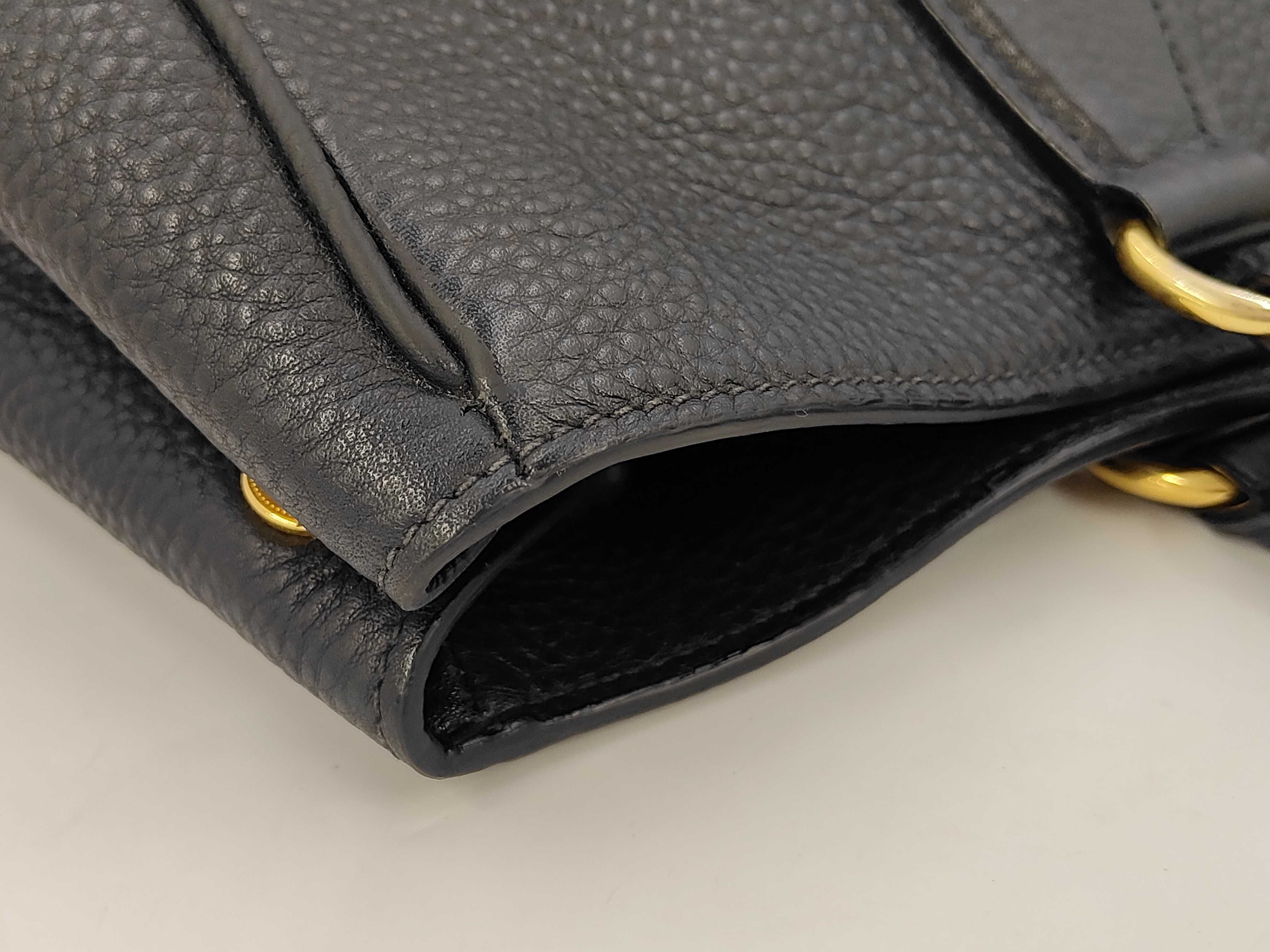 Vitello Daino Tote Shoulder Bag Black BN2423 Tote Bag — view 8