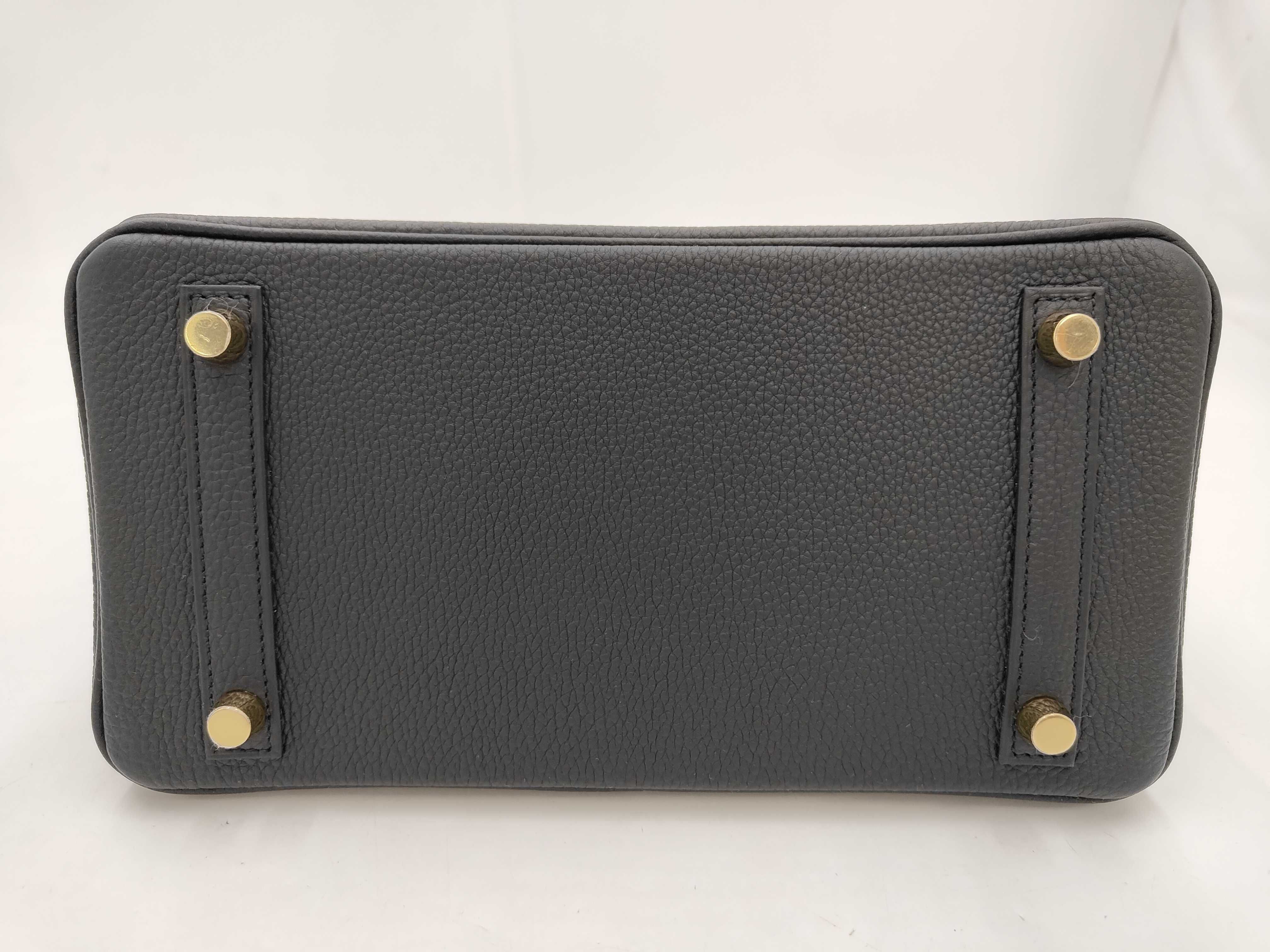 Birkin 25 Togo Black G Stamp Gold Hardware Handbag — view 7
