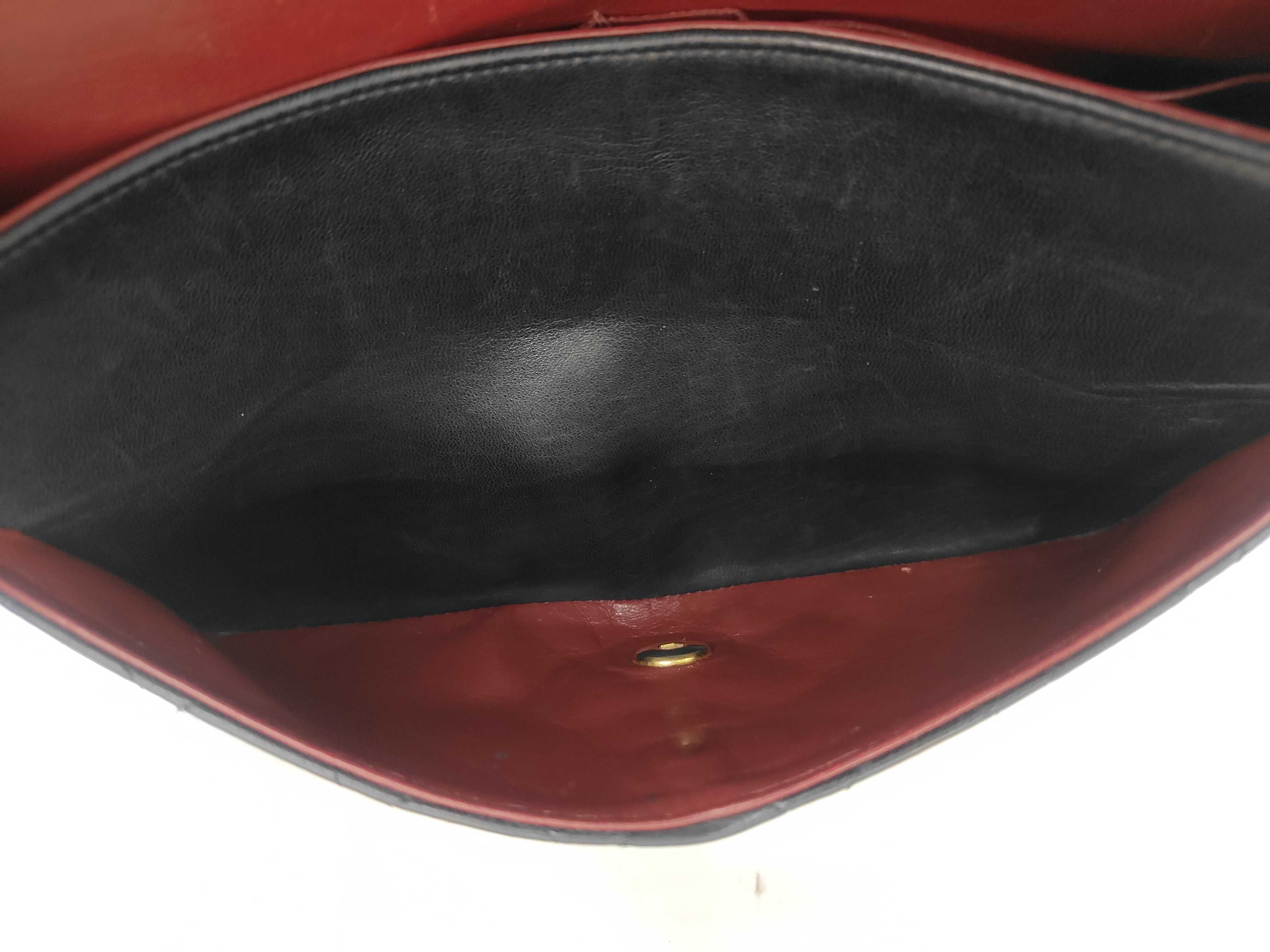 Shoulder Bag, Double Flap, Rounded Bottom, Black, Item No. 0 — view 9