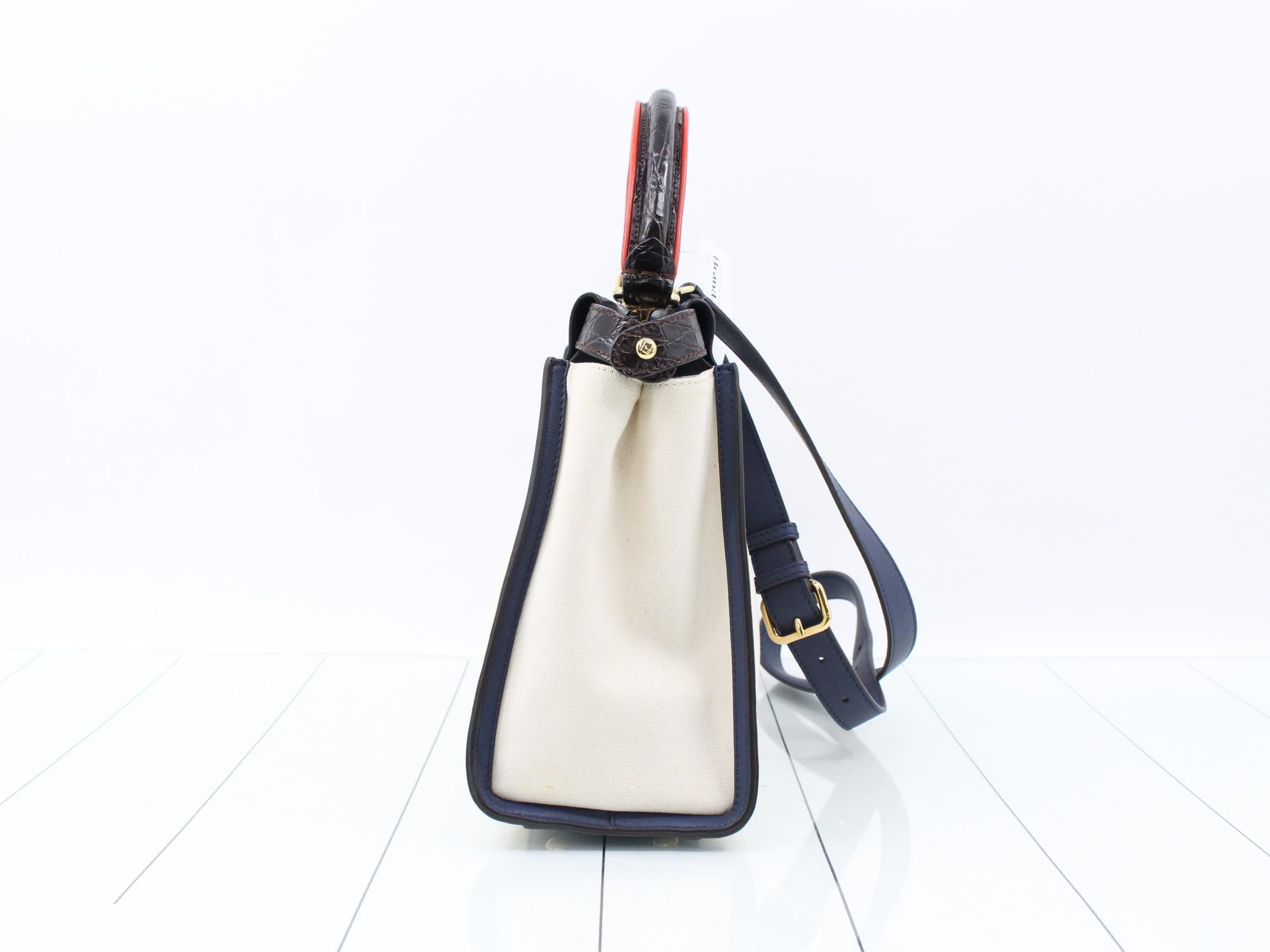 Crocodile handle Peekaboo 2-way bag with strap — view 4