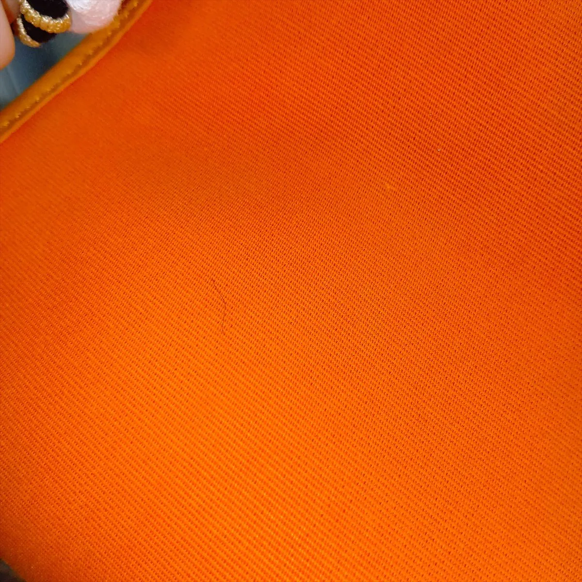 Herbag Zip PM Toile Officier x Vache Hunter Orange x Brown Silver Hardware T: 2015 — view 15