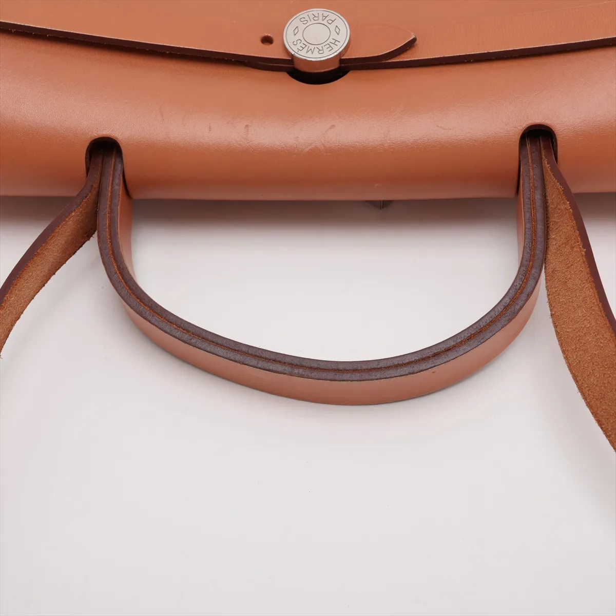 Herbag Zip PM Toile Officier x Vache Hunter Orange x Brown Silver Hardware T: 2015 — view 5
