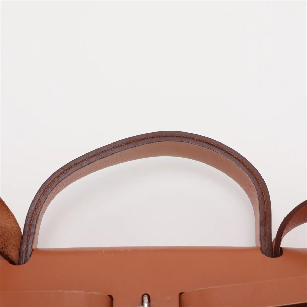 Herbag Zip PM Toile Officier x Vache Hunter Orange x Brown Silver Hardware T: 2015 — view 6