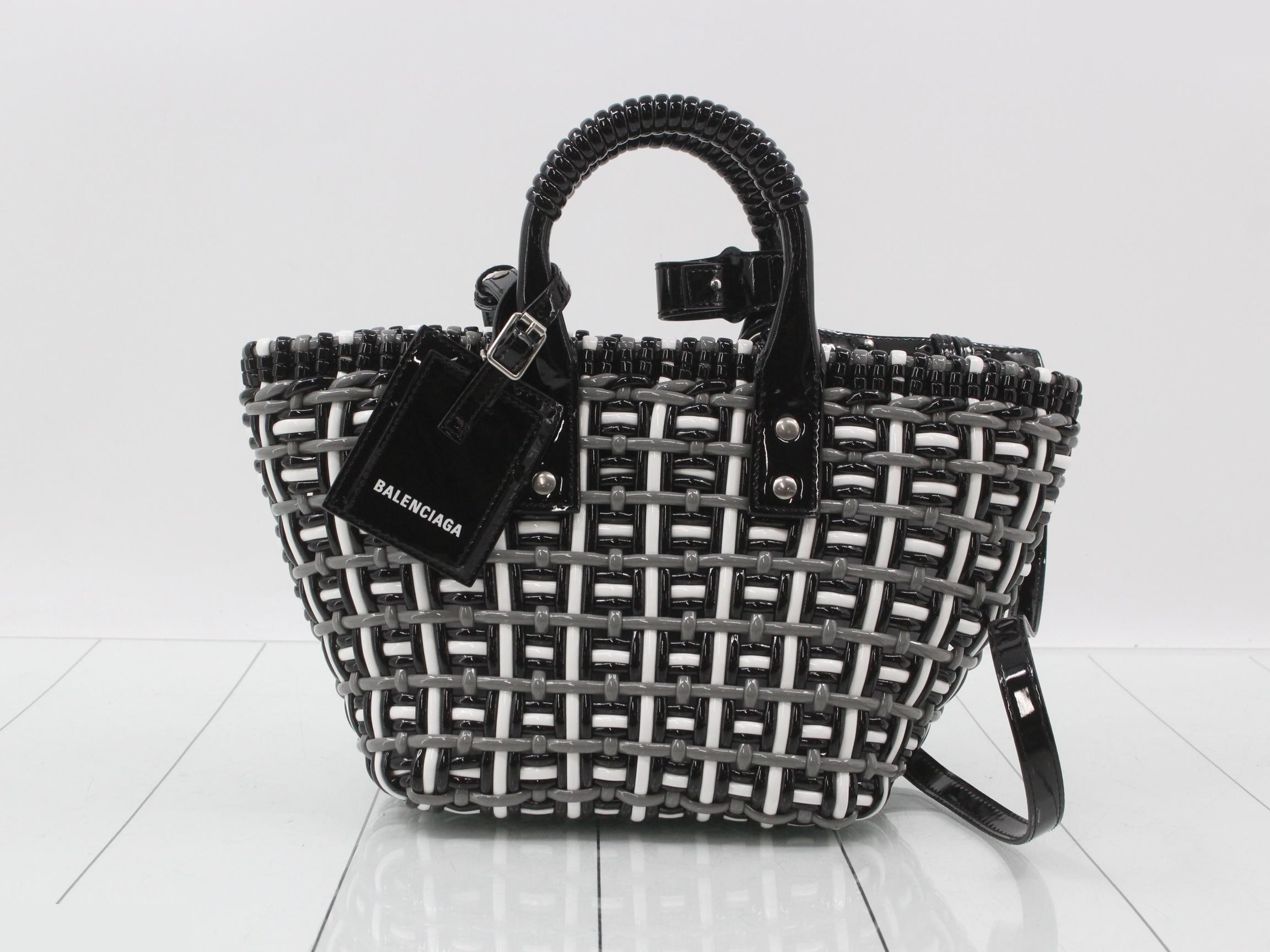 Bistro Tote Bag - White/Black/Gray