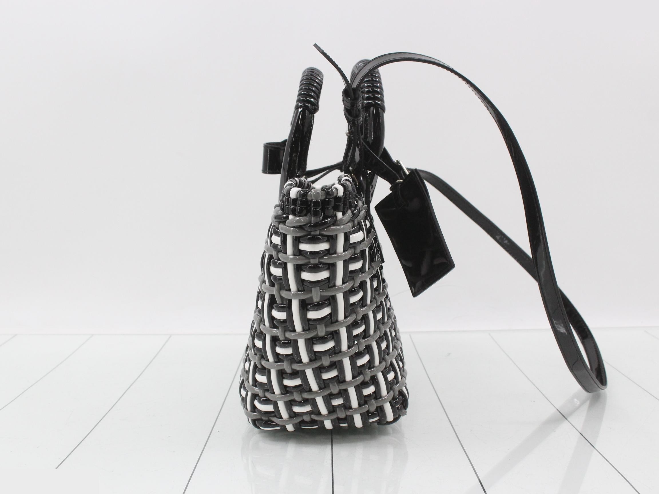 Bistro Tote Bag - White/Black/Gray — view 4