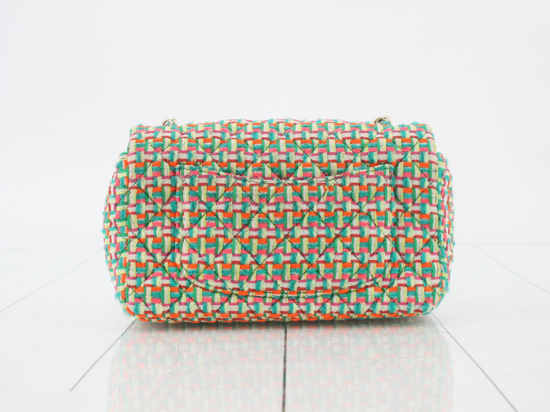 Tweed Mini Matelassé Shoulder Bag — view 2