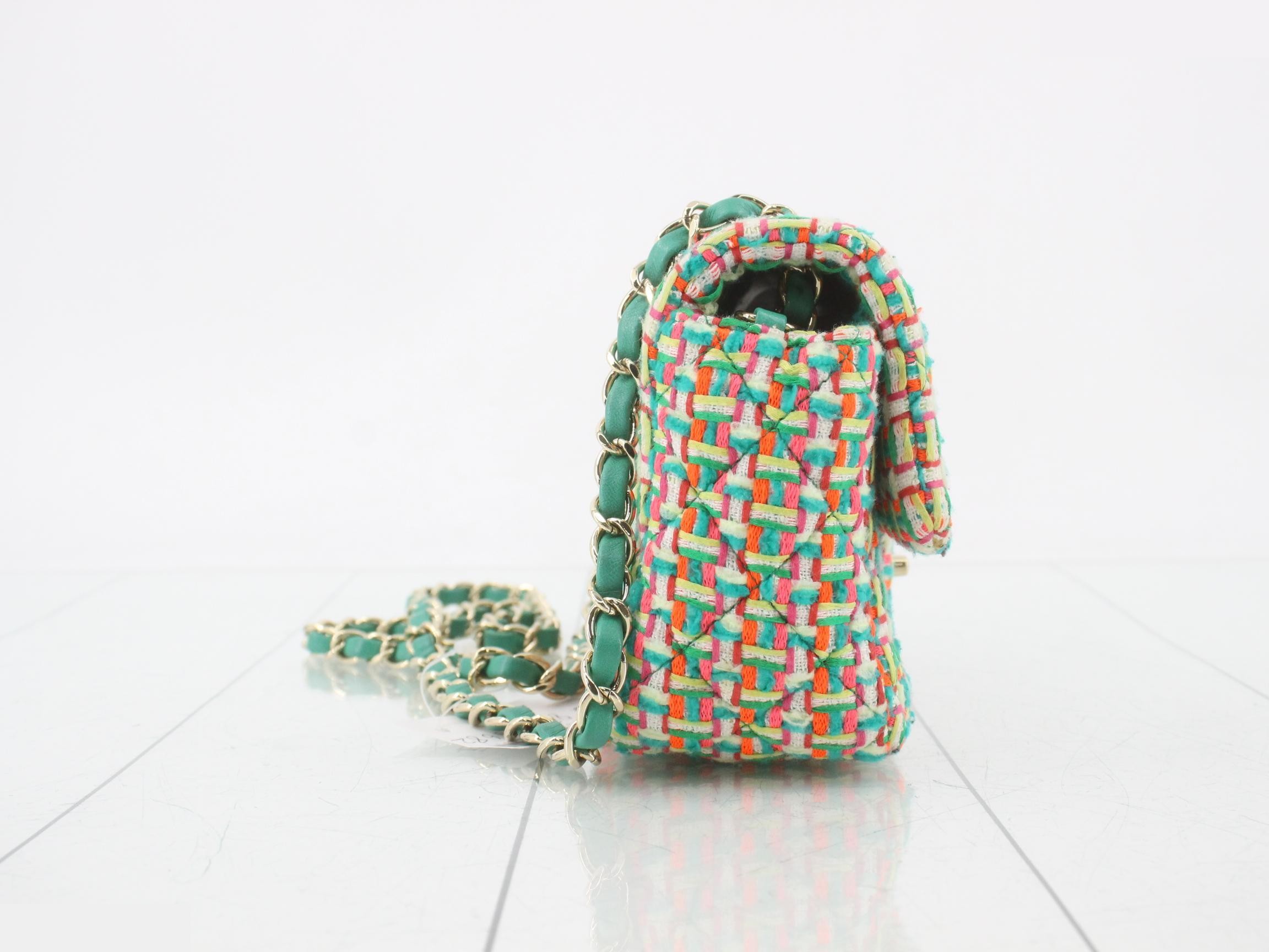 Tweed Mini Matelassé Shoulder Bag — view 4