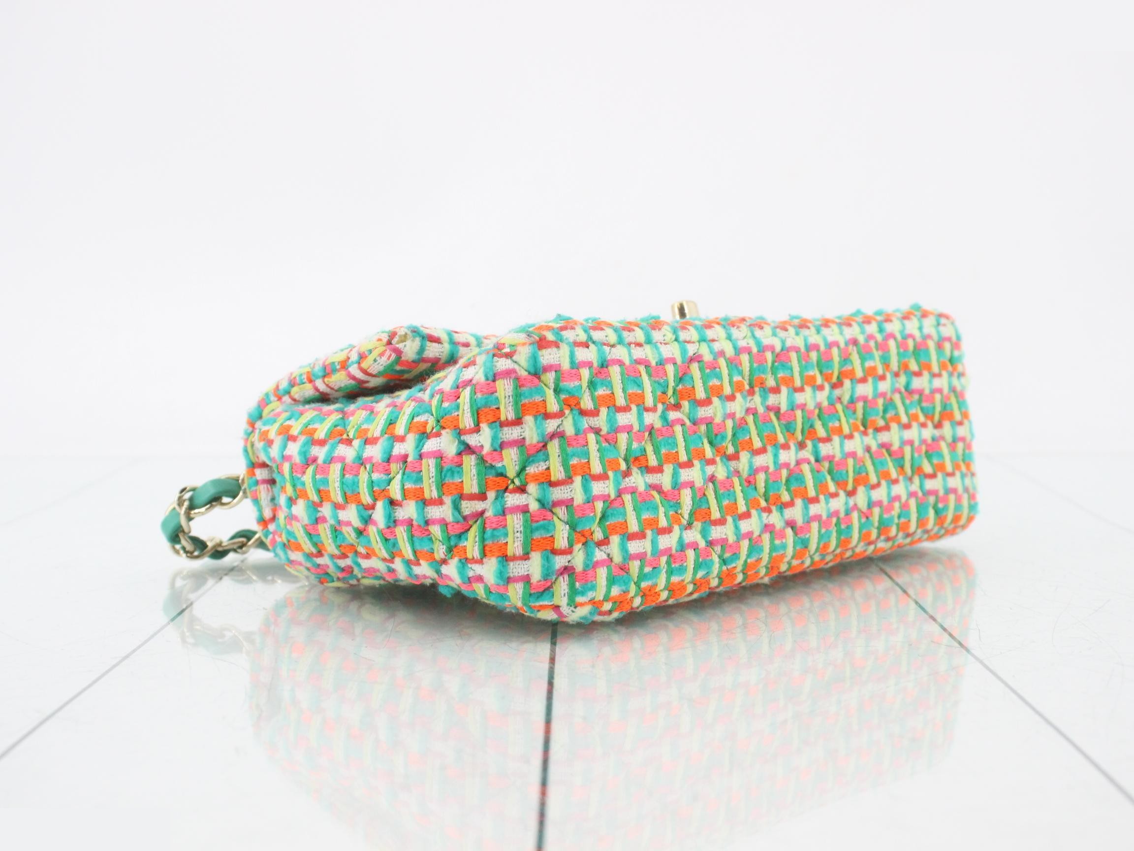 Tweed Mini Matelassé Shoulder Bag — view 5