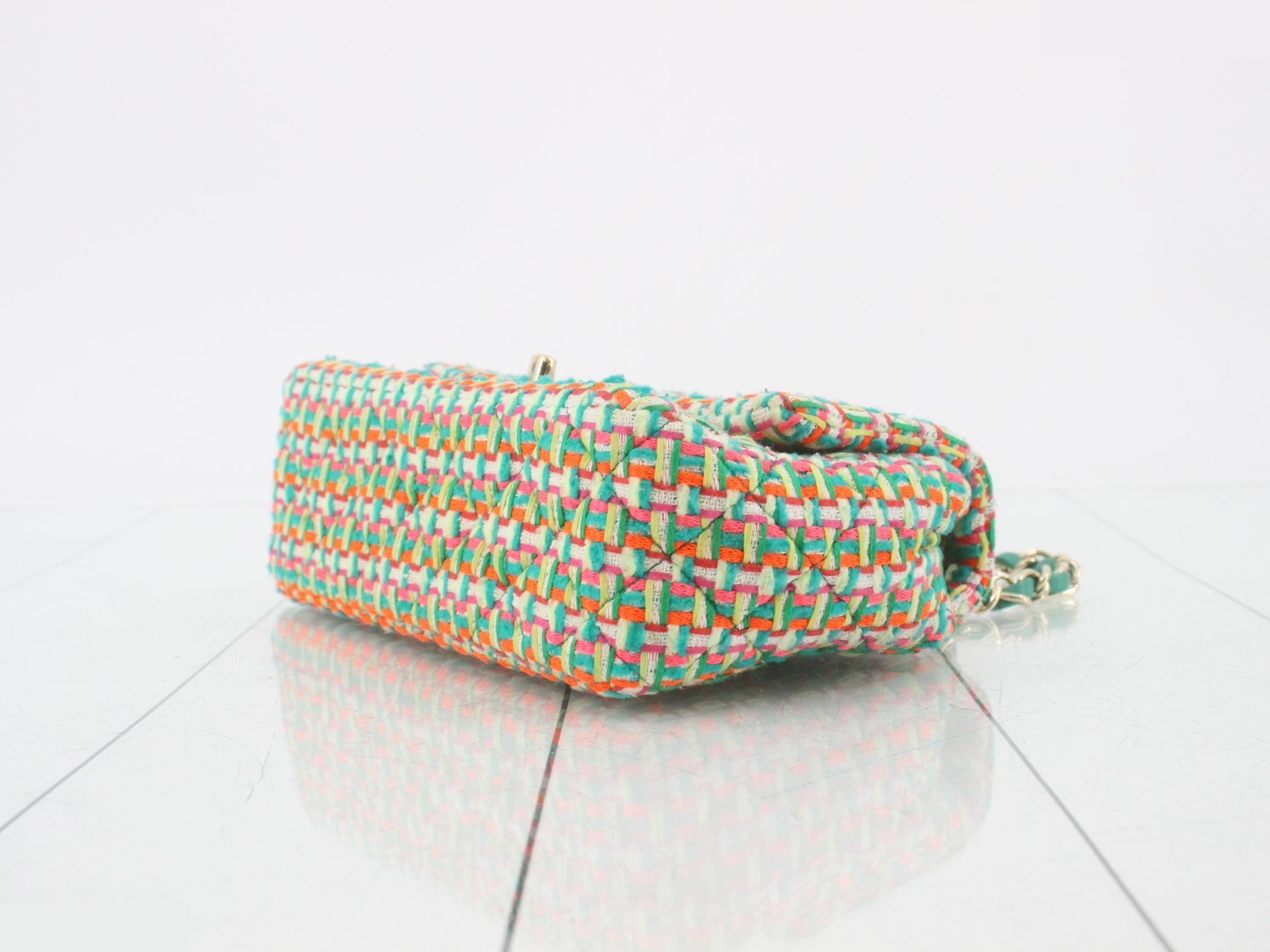 Tweed Mini Matelassé Shoulder Bag — view 6