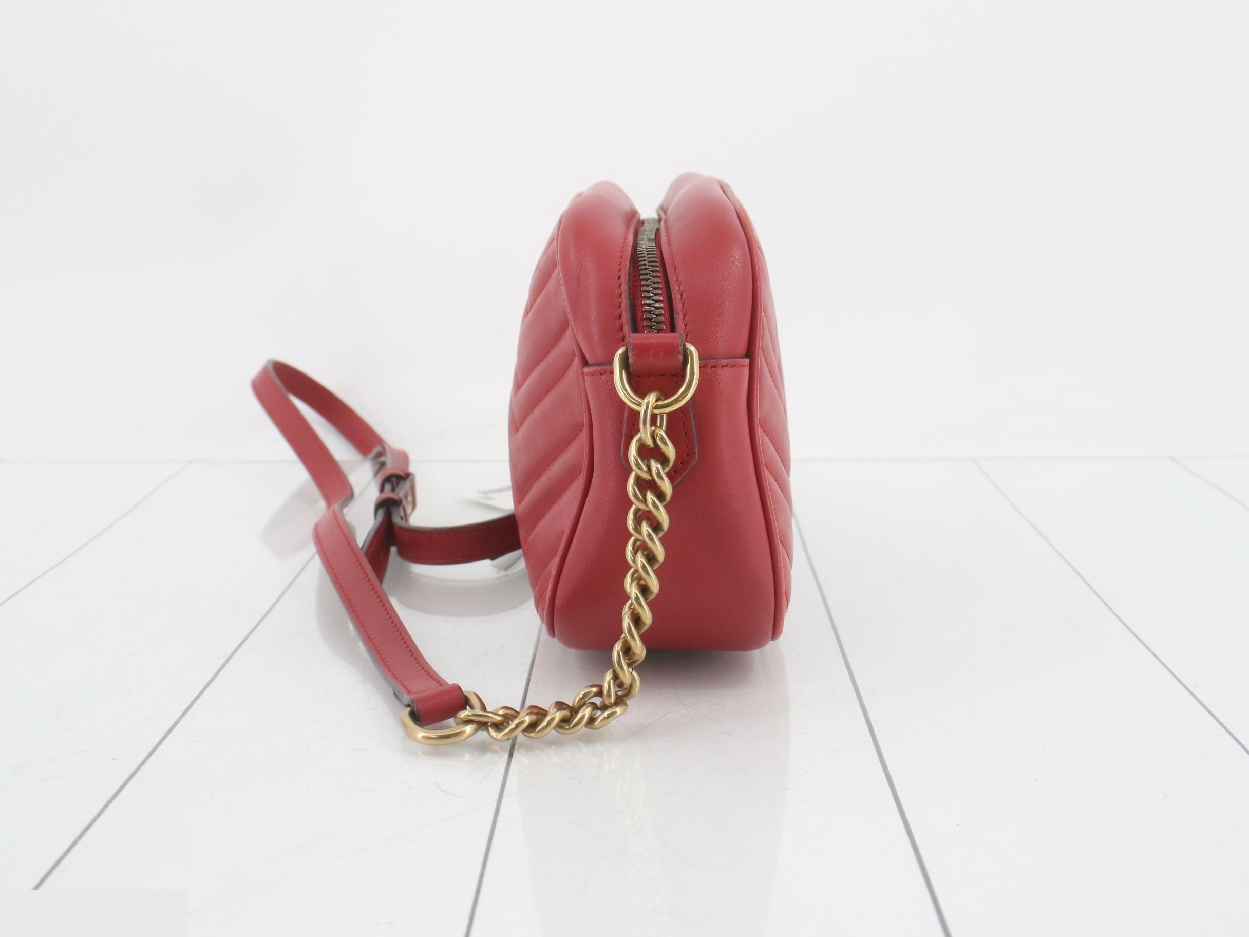 GG Marmont Shoulder Bag, Leather — view 3