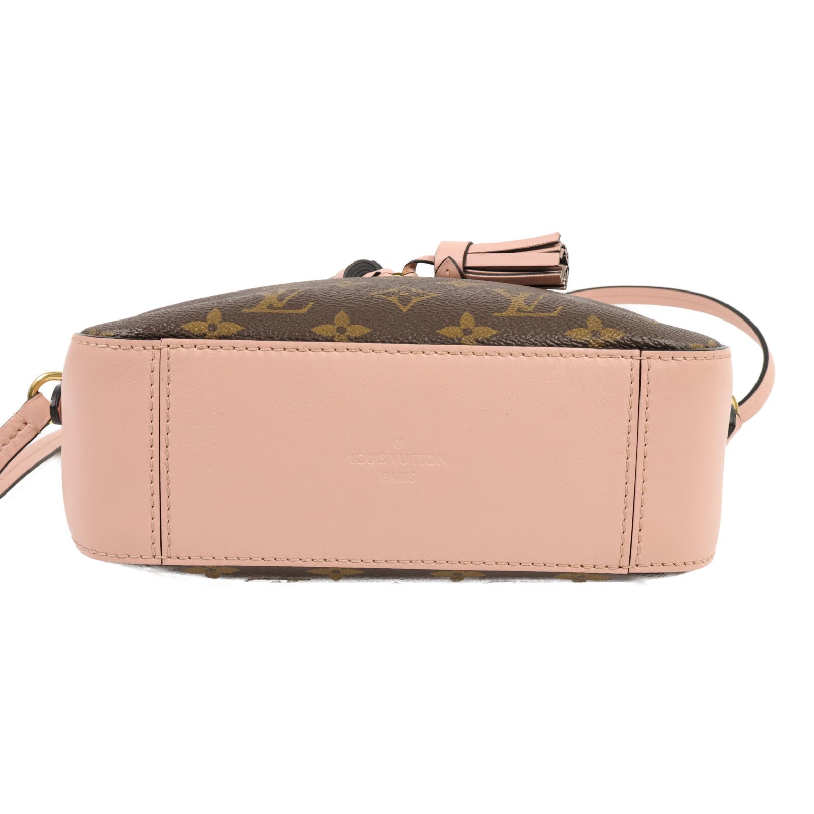 Monogram Saintonge Hand-ground Shoulder Bag Brown Pink 2way Shoulder Bag M 44442 — view 4
