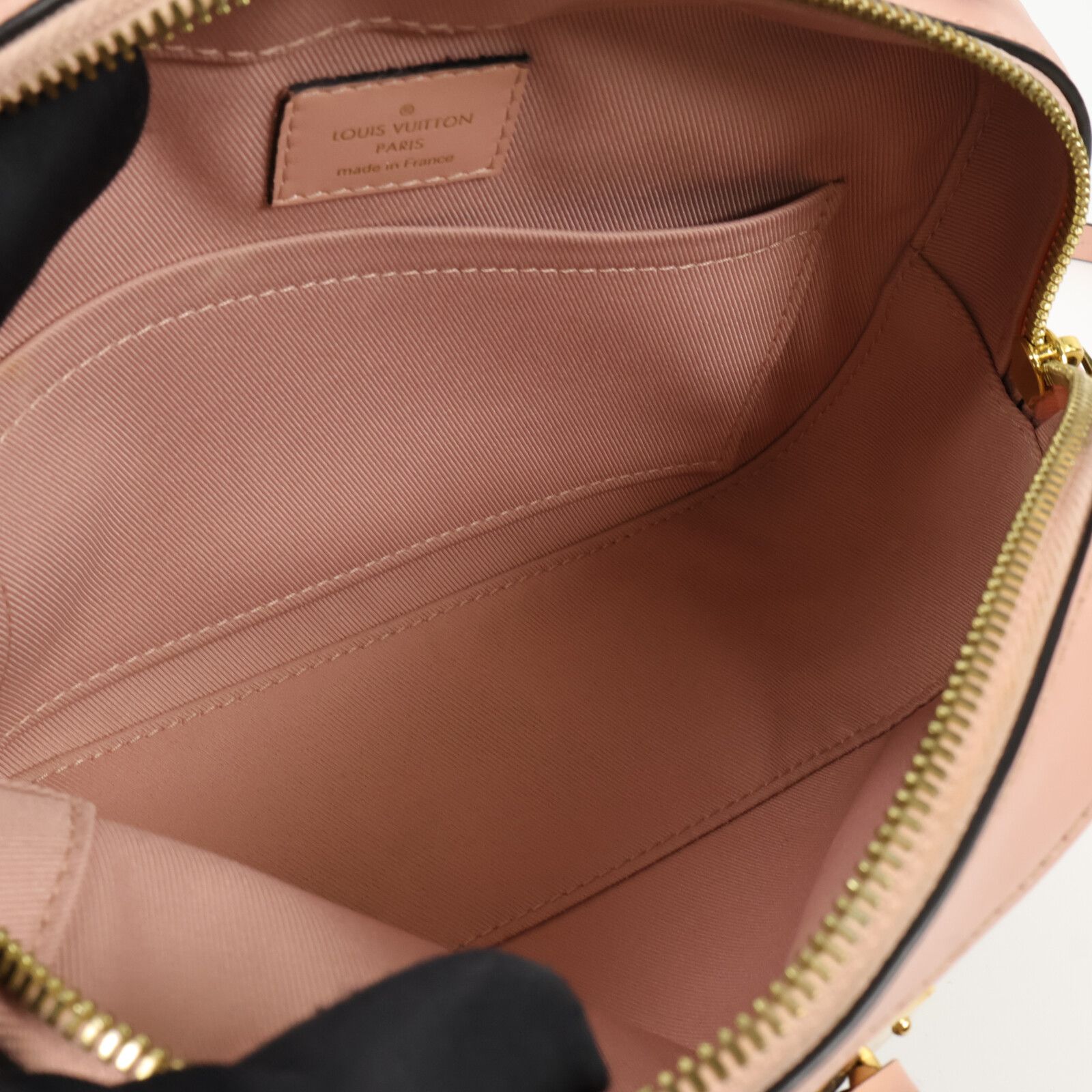 Monogram Saintonge Hand-ground Shoulder Bag Brown Pink 2way Shoulder Bag M 44442 — view 5