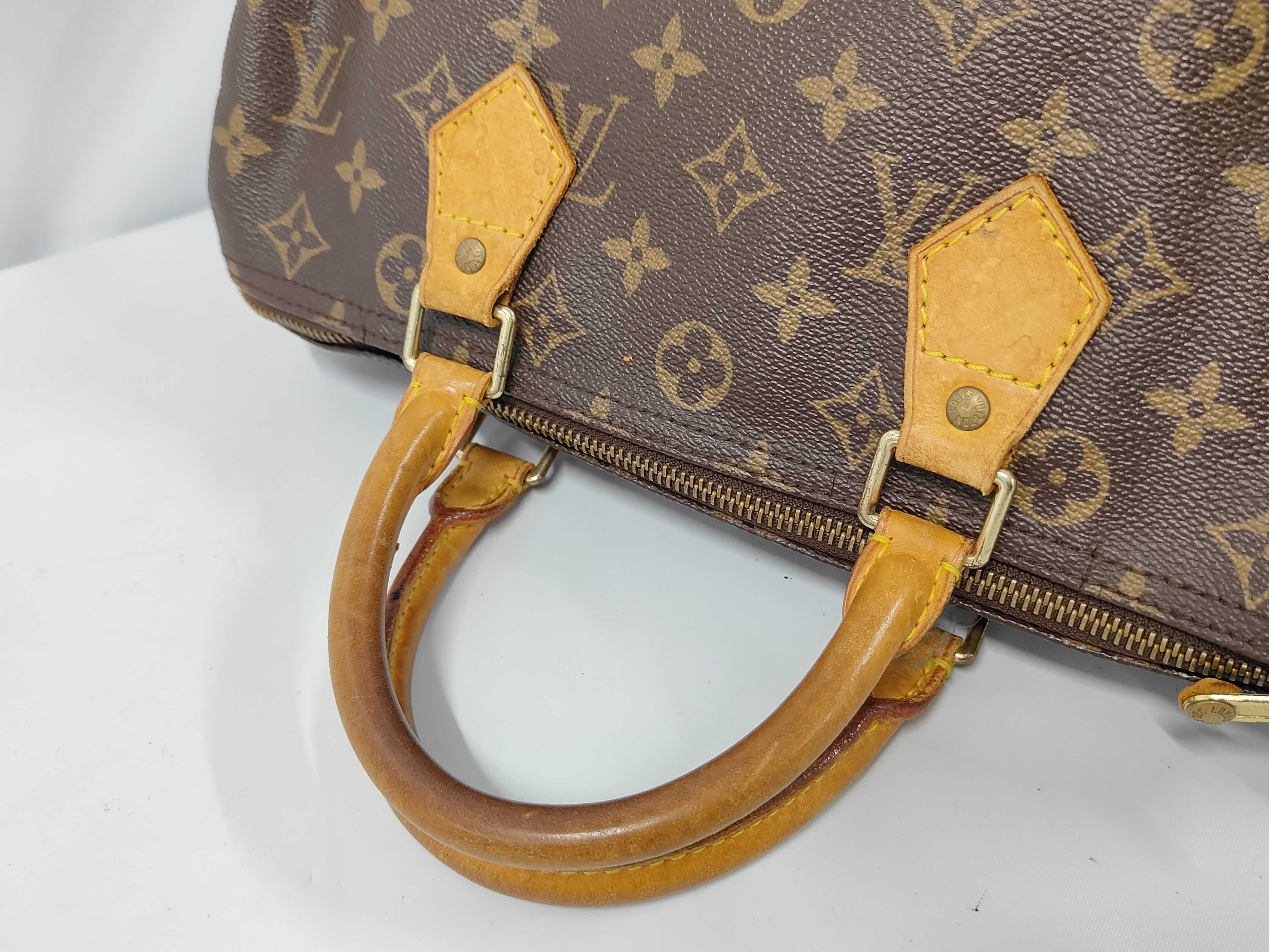 Monogram Louis Vuitton M41526 Speedy 30 Handbag Boston Bag — view 5