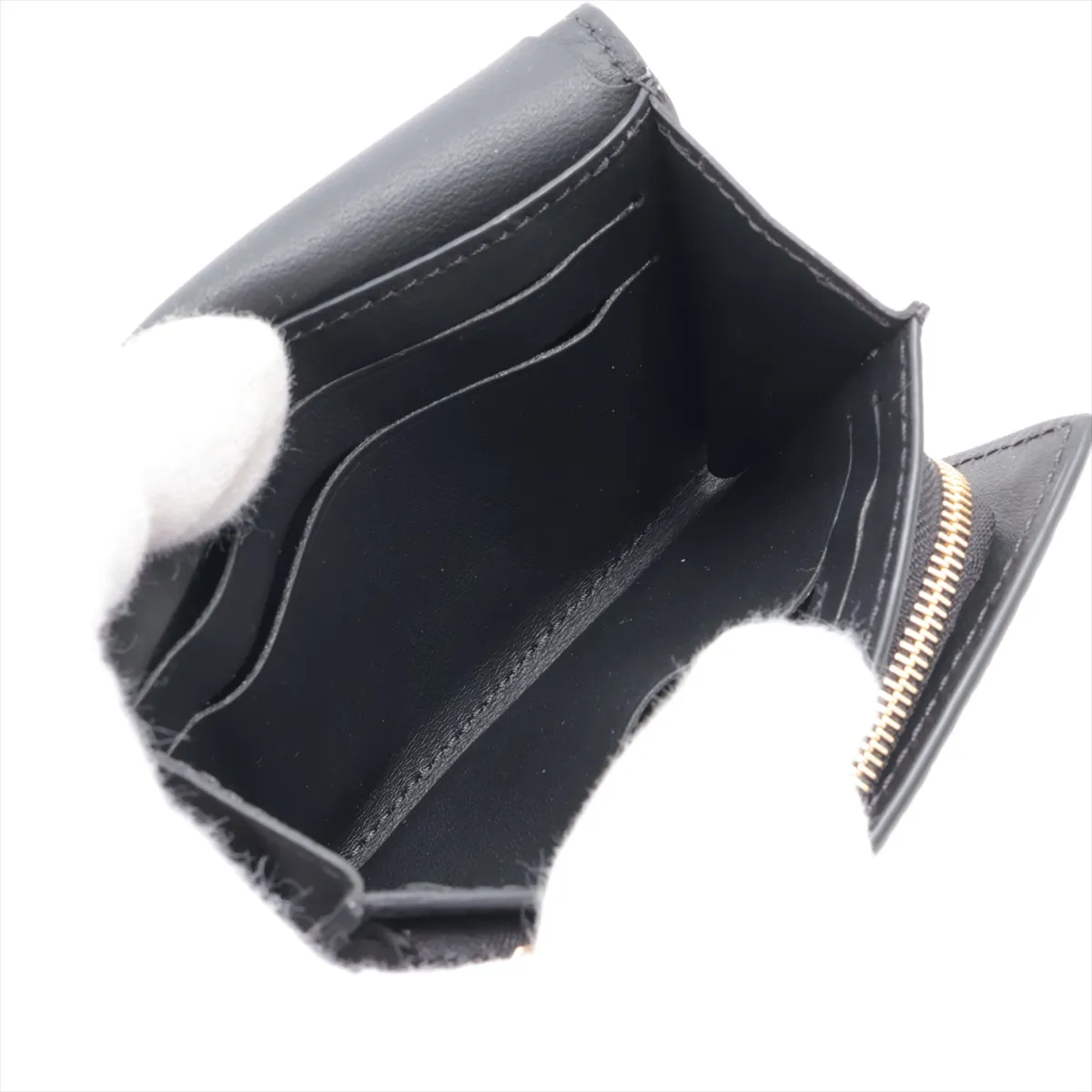 Taurillon Portefeuille Capucines Tiny M12149 Black Compact Wallet (RFID detected) — view 4