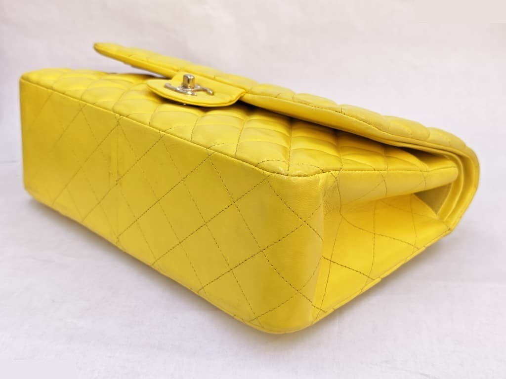 CLASSIC FLAP JUMBO YELLOW GHW — view 6
