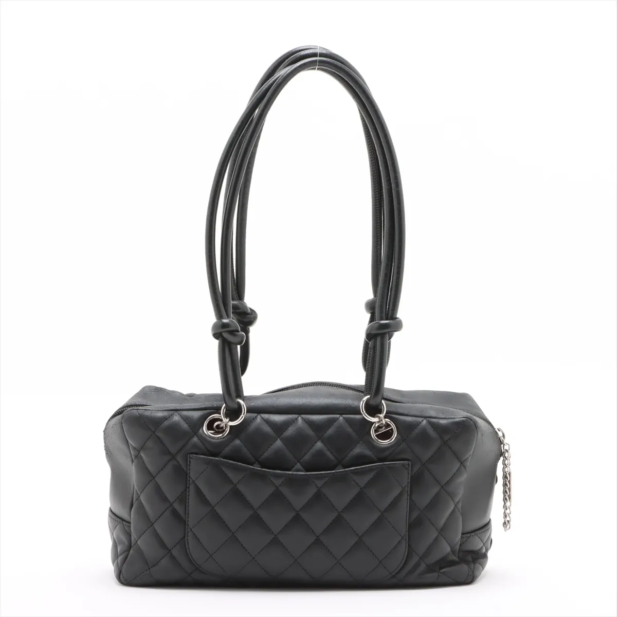 Cambon Line Lambskin Shoulder Bag Black Silver Hardware 9006999 No. 9 — view 2