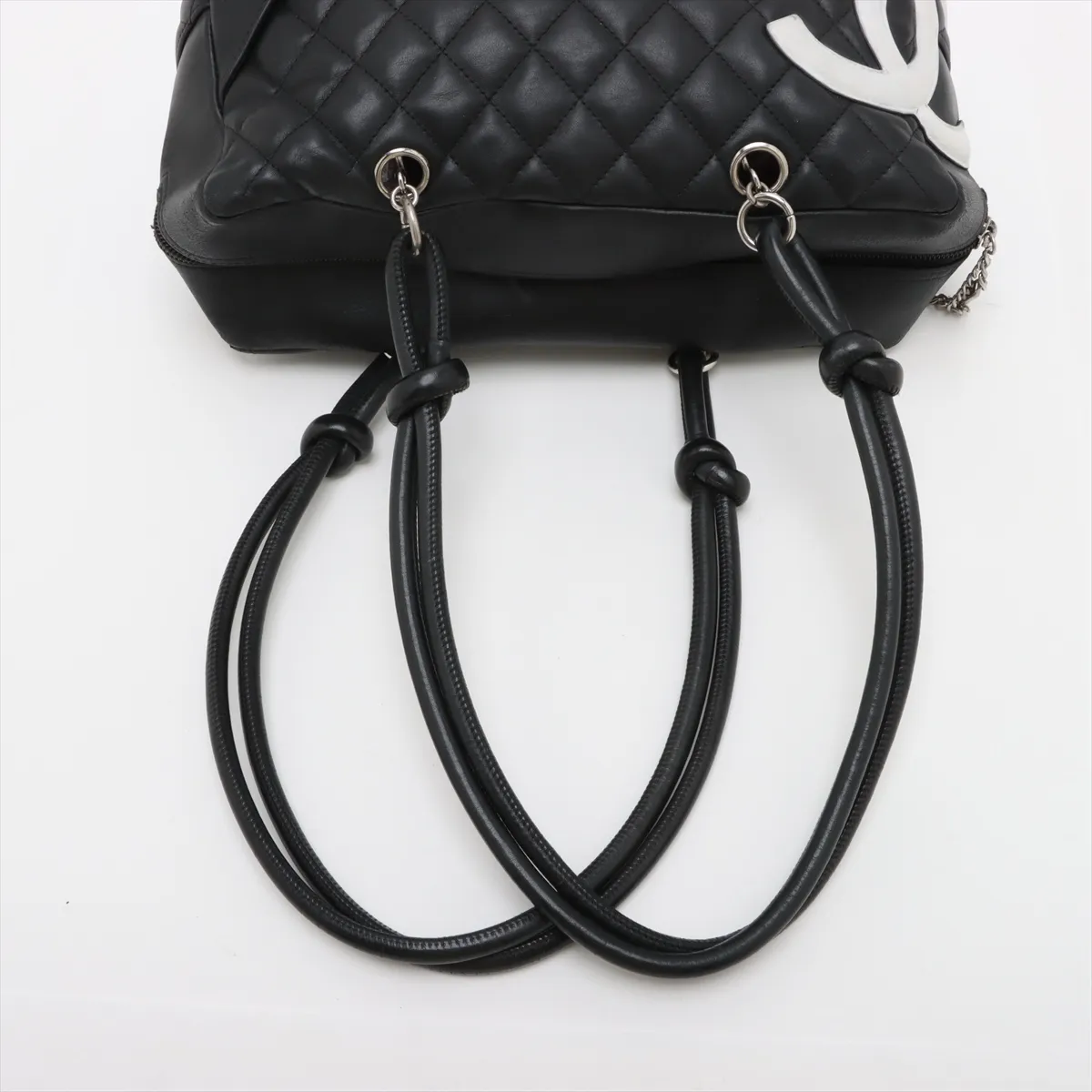 Cambon Line Lambskin Shoulder Bag Black Silver Hardware 9006999 No. 9 — view 5