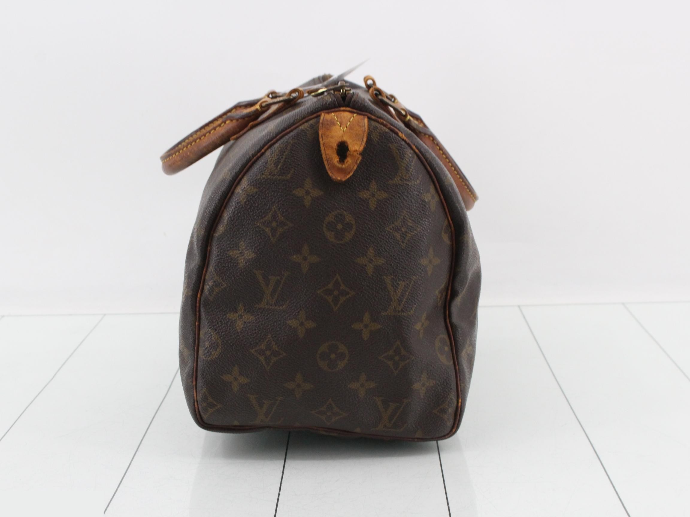 Speedy 30 Monogram Brown Handbag — view 3