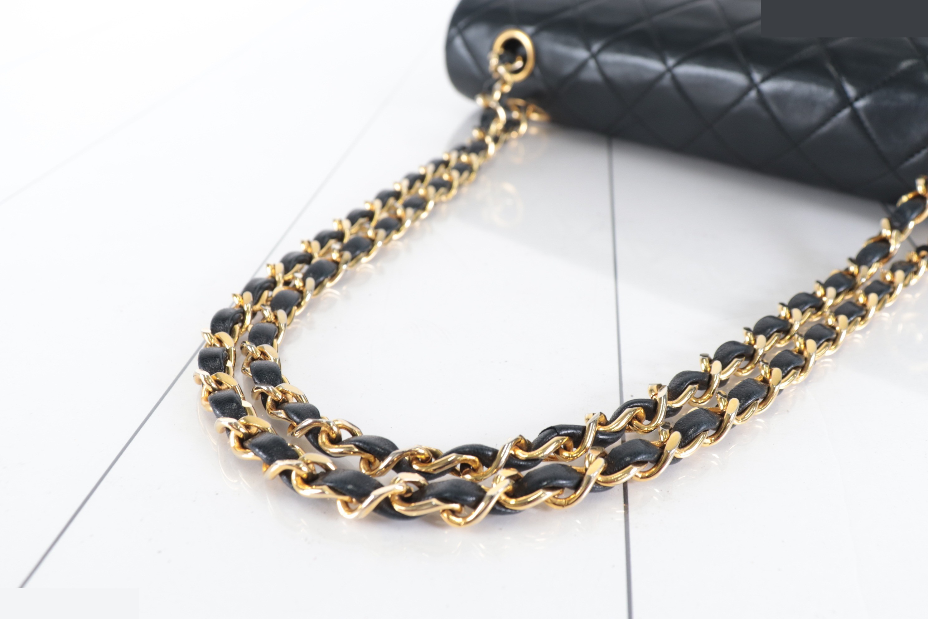 Double flap 25 Lambskin Chain Shoulder Bag, Unit 1 — view 7