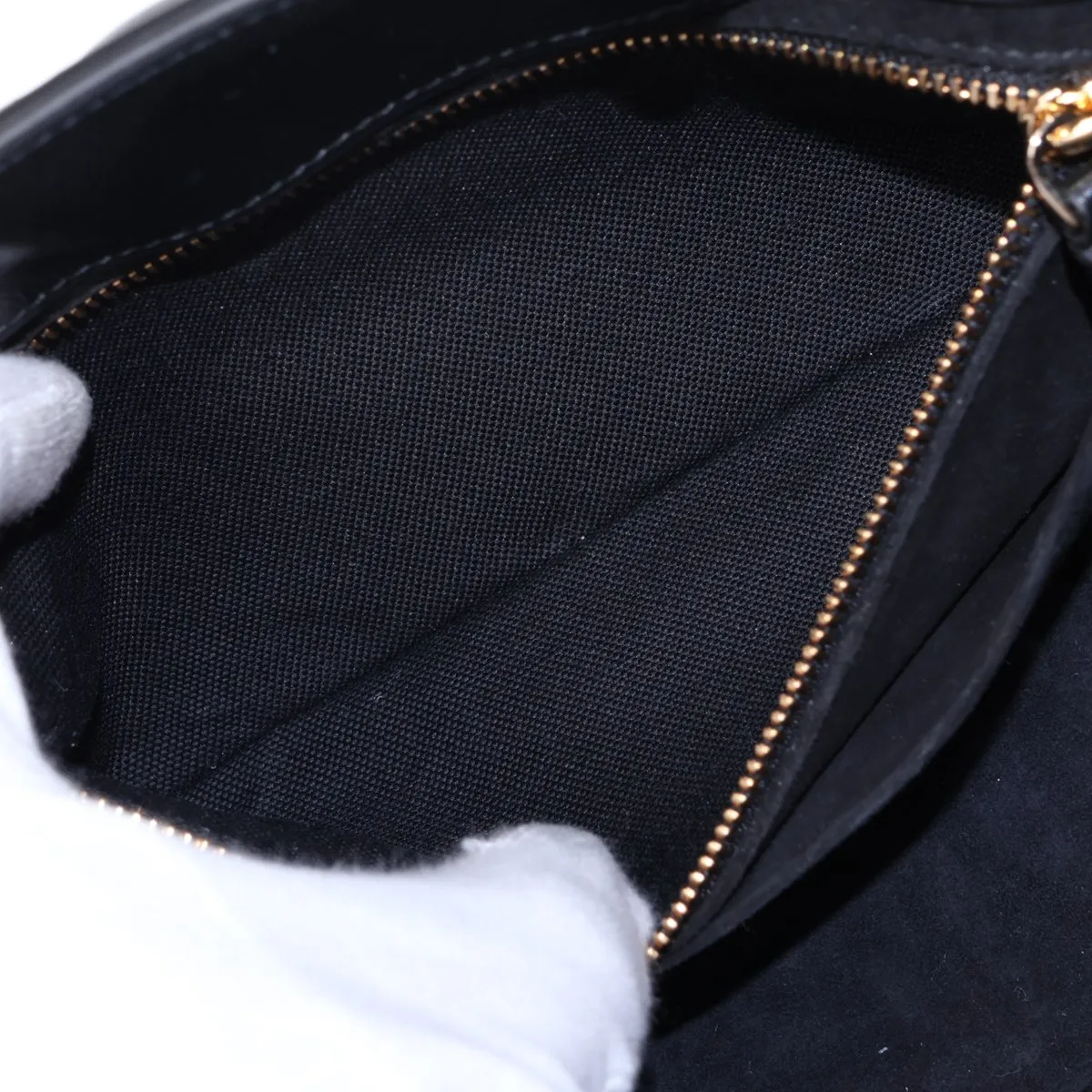 Macro Cannage Lady 95.22 Leather 2-Way Handbag, Black — view 9