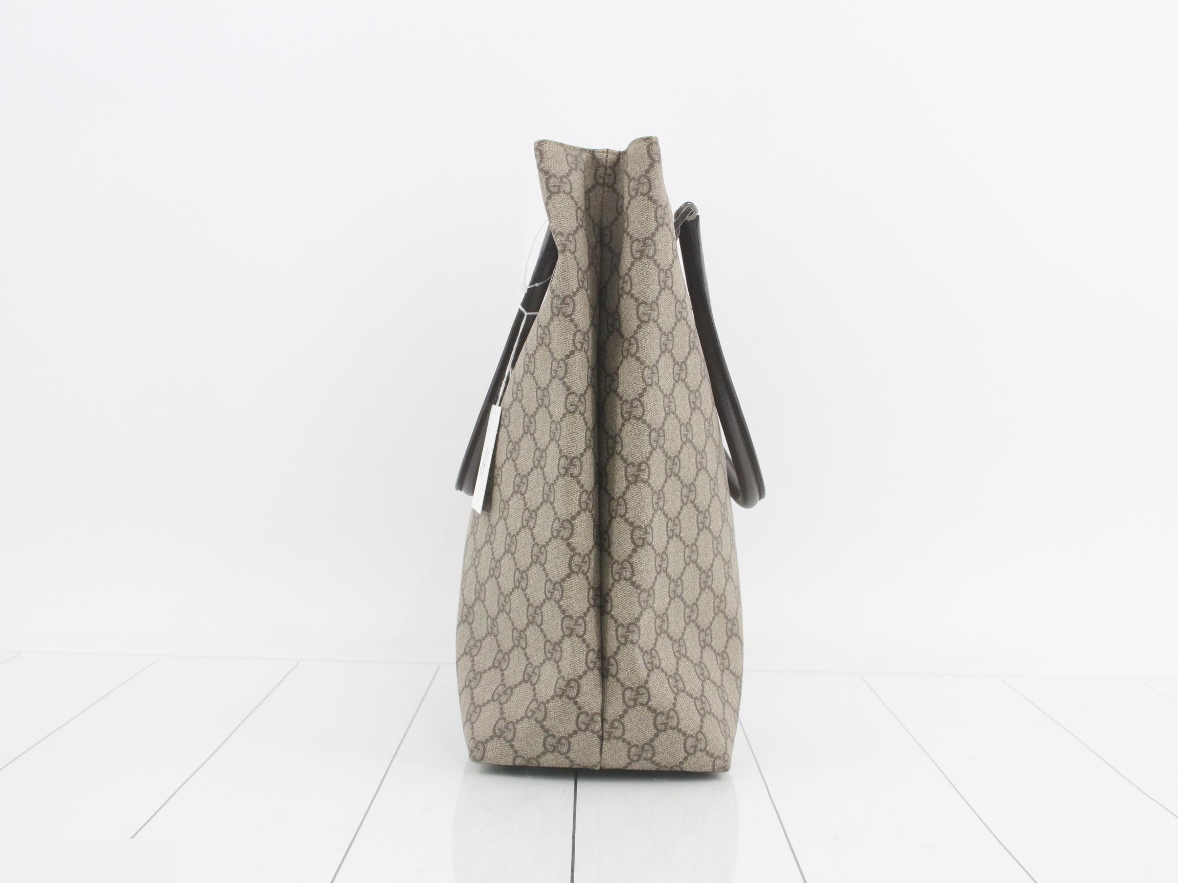 GG Supreme Leather Tote Bag — view 3