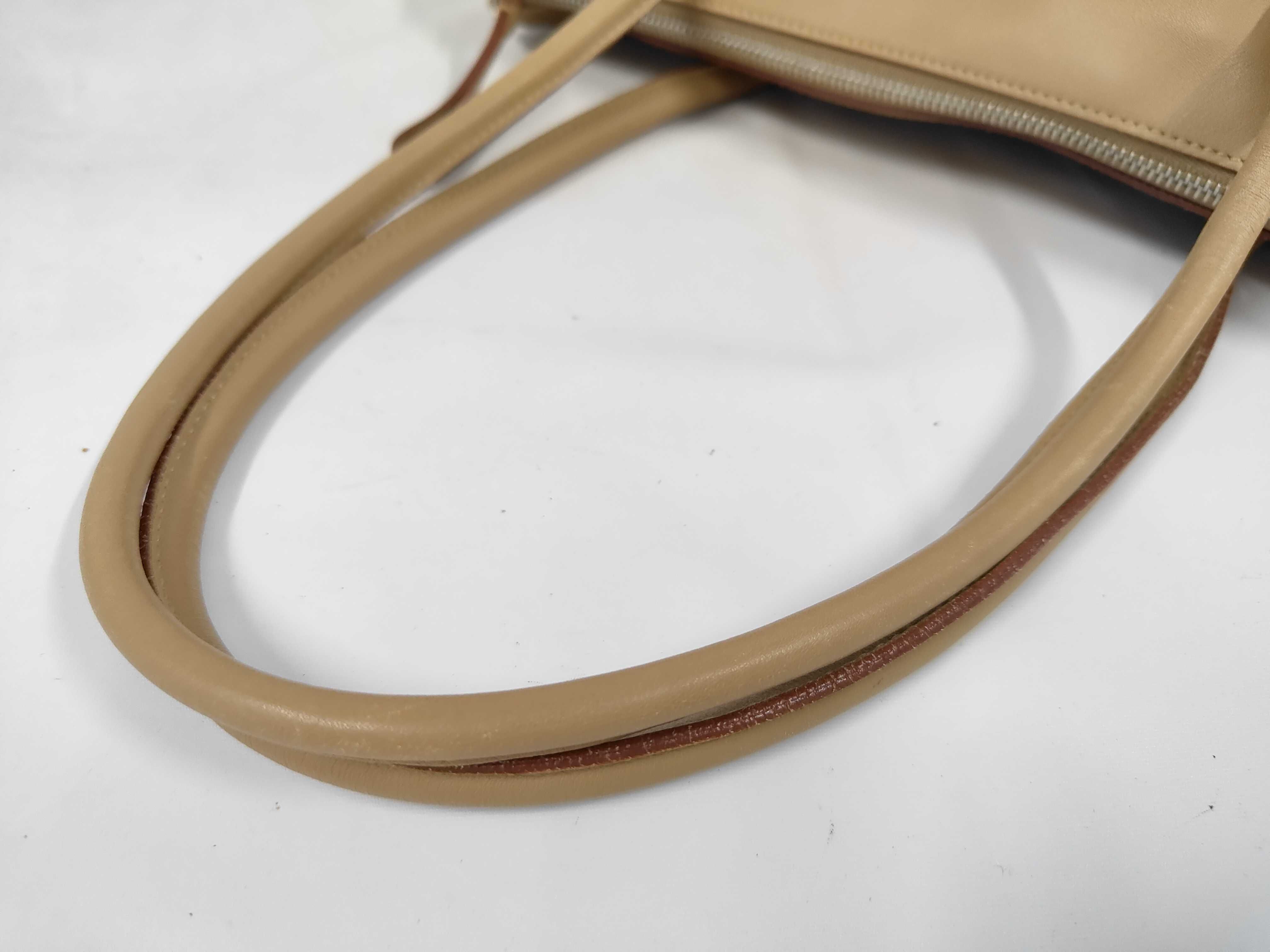 handbag, leather, beige handbag — view 5