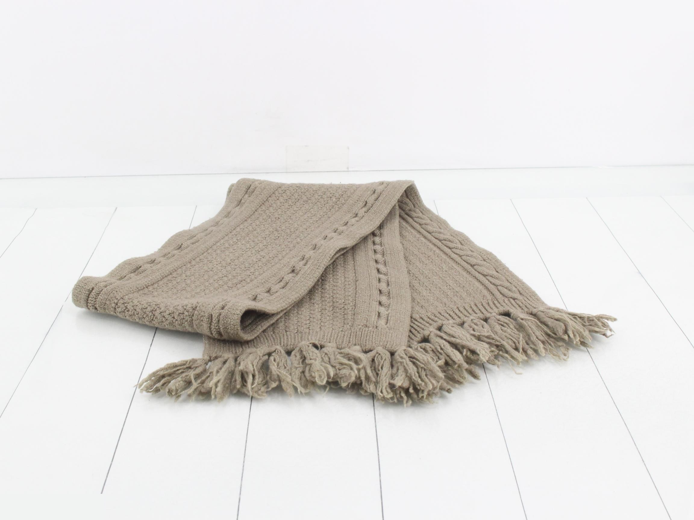 Scarf - Beige, 40% Silk, 49% Wool — view 3