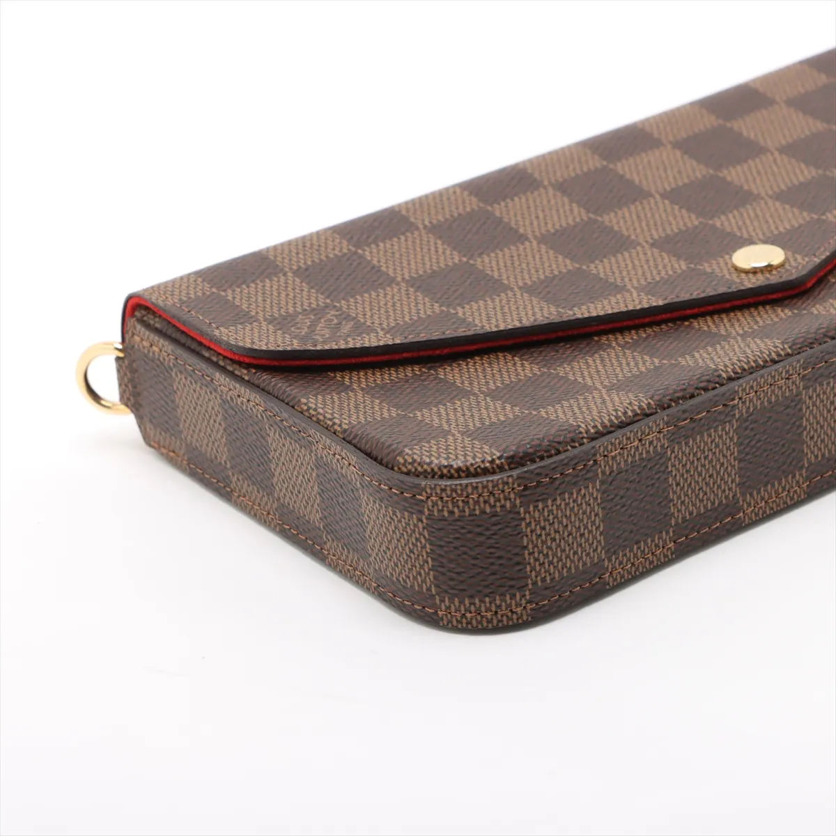 Damier Pochette Félicie N40492 Brown RFID response — view 4