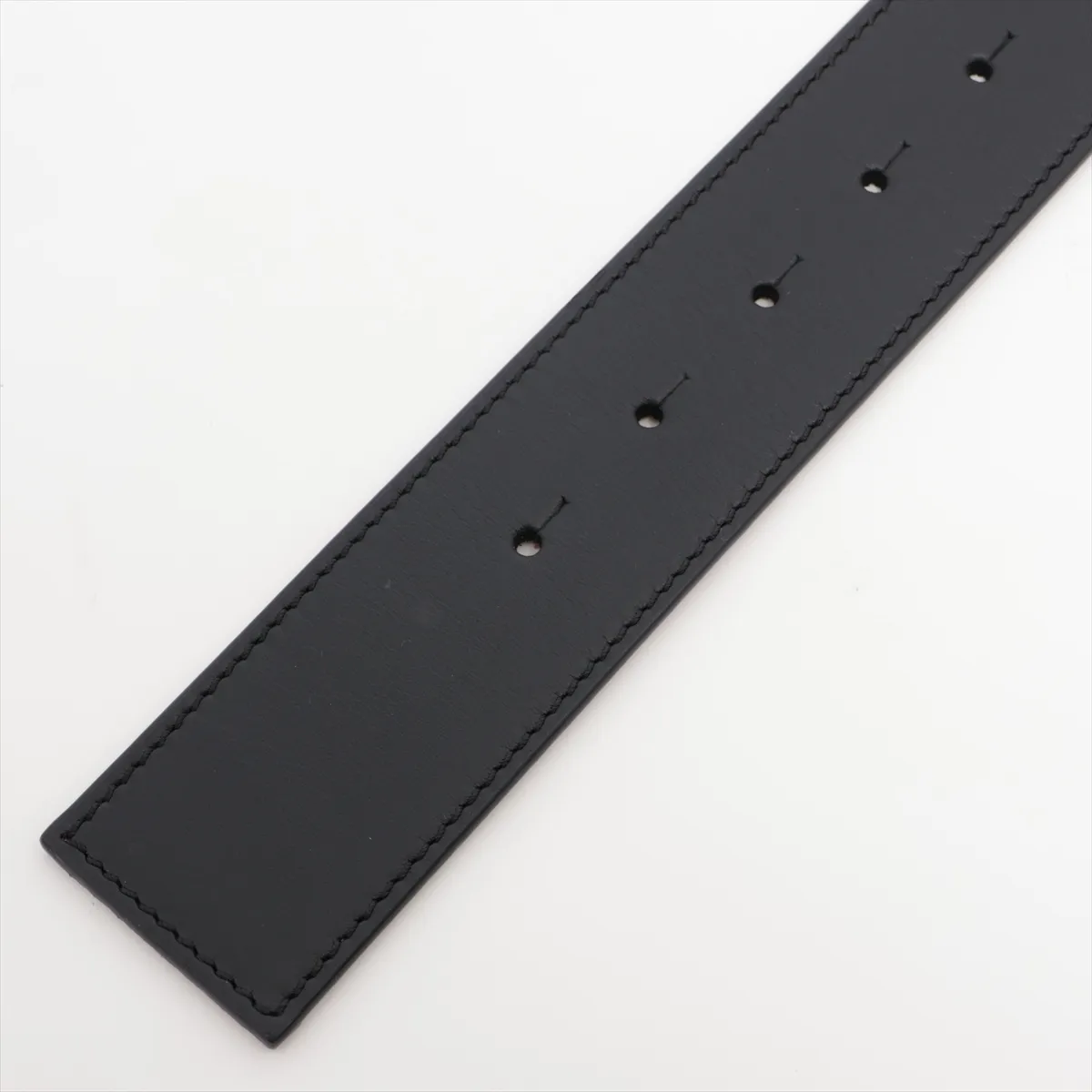 Anagram Belt 85 Metal x Leather Black x Brown — view 3