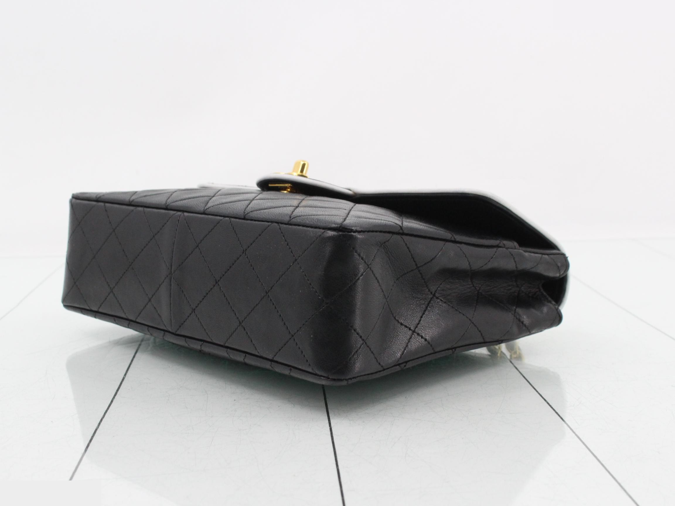 Matelassé Piping Shoulder Bag, Black, Series 1 — view 6