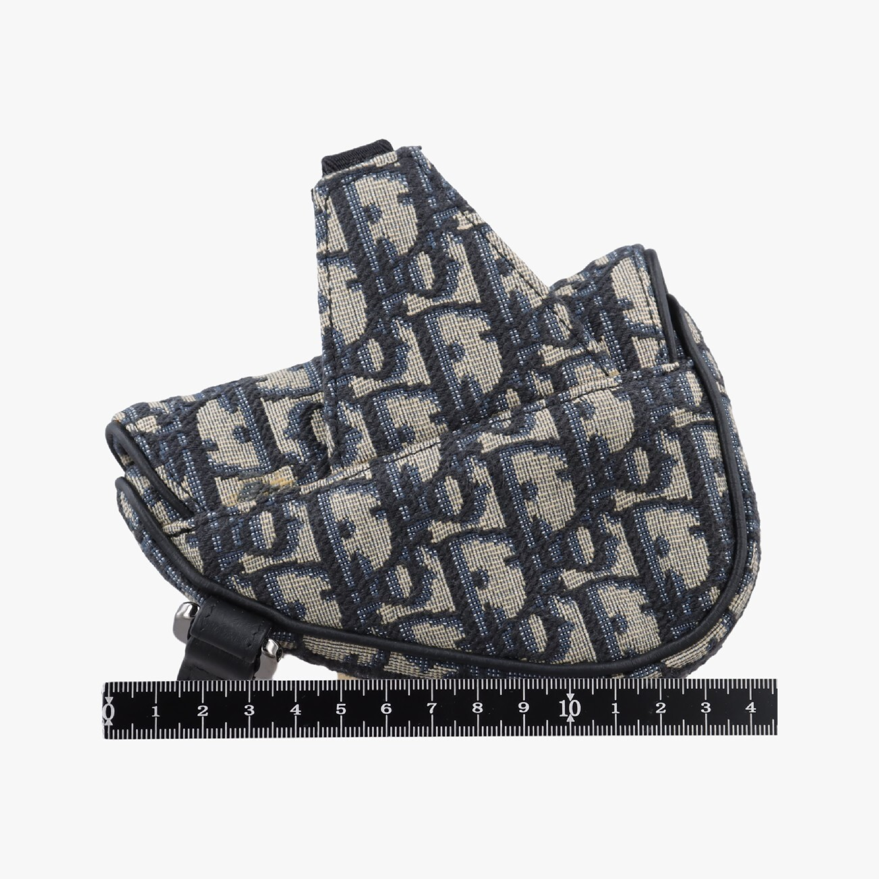 Saddle Grey x Navy x Black Jacquard x Leather Shoulder Bag 29-BO-1222 — view 2