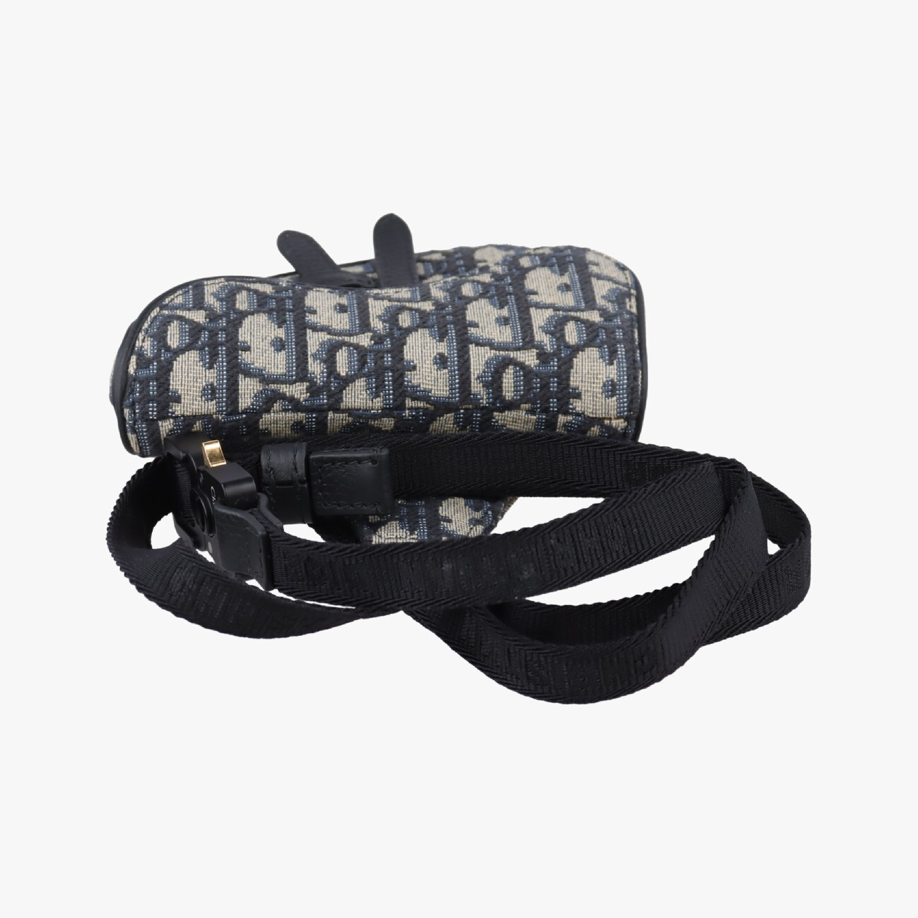 Saddle Grey x Navy x Black Jacquard x Leather Shoulder Bag 29-BO-1222 — view 5