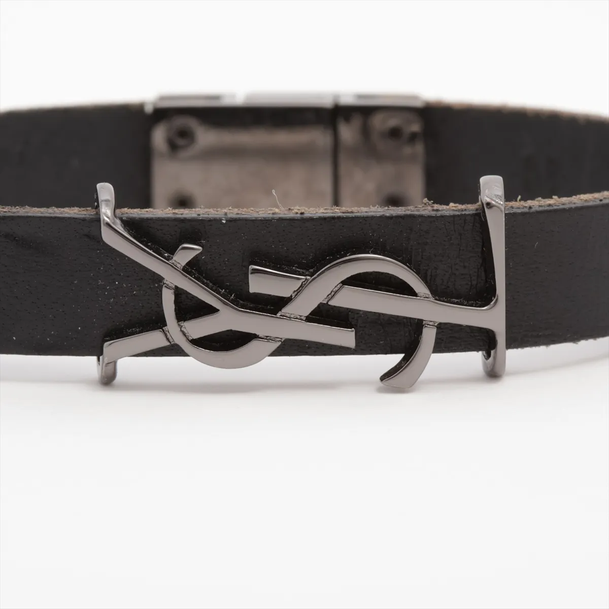 Logo Bracelet M Leather Black — view 3