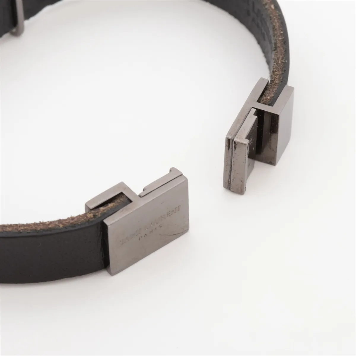 Logo Bracelet M Leather Black — view 5