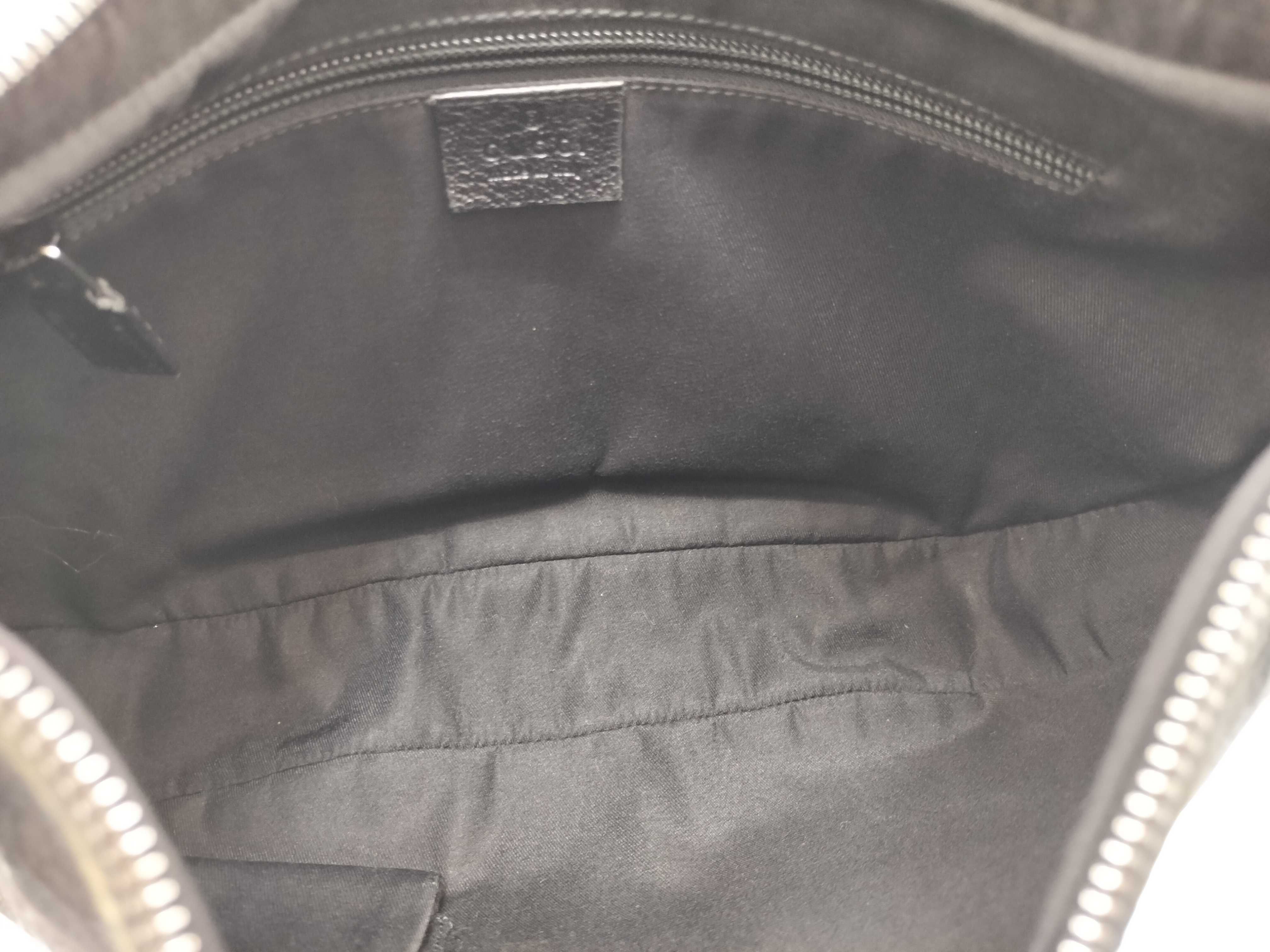 GG Canvas Shoulder Bag, Black Half Moon Design, 122790 — view 11