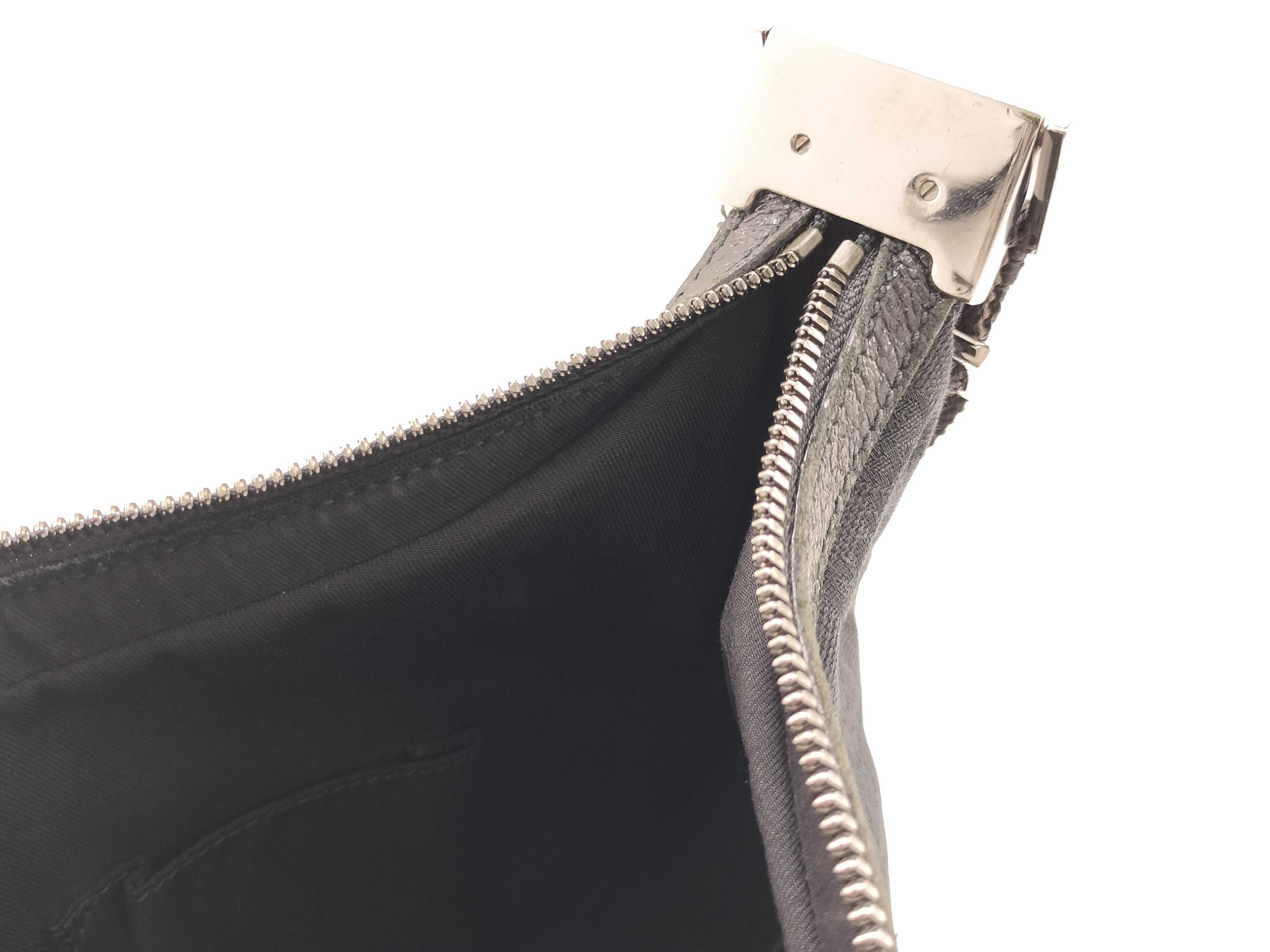 GG Canvas Shoulder Bag, Black Half Moon Design, 122790 — view 12