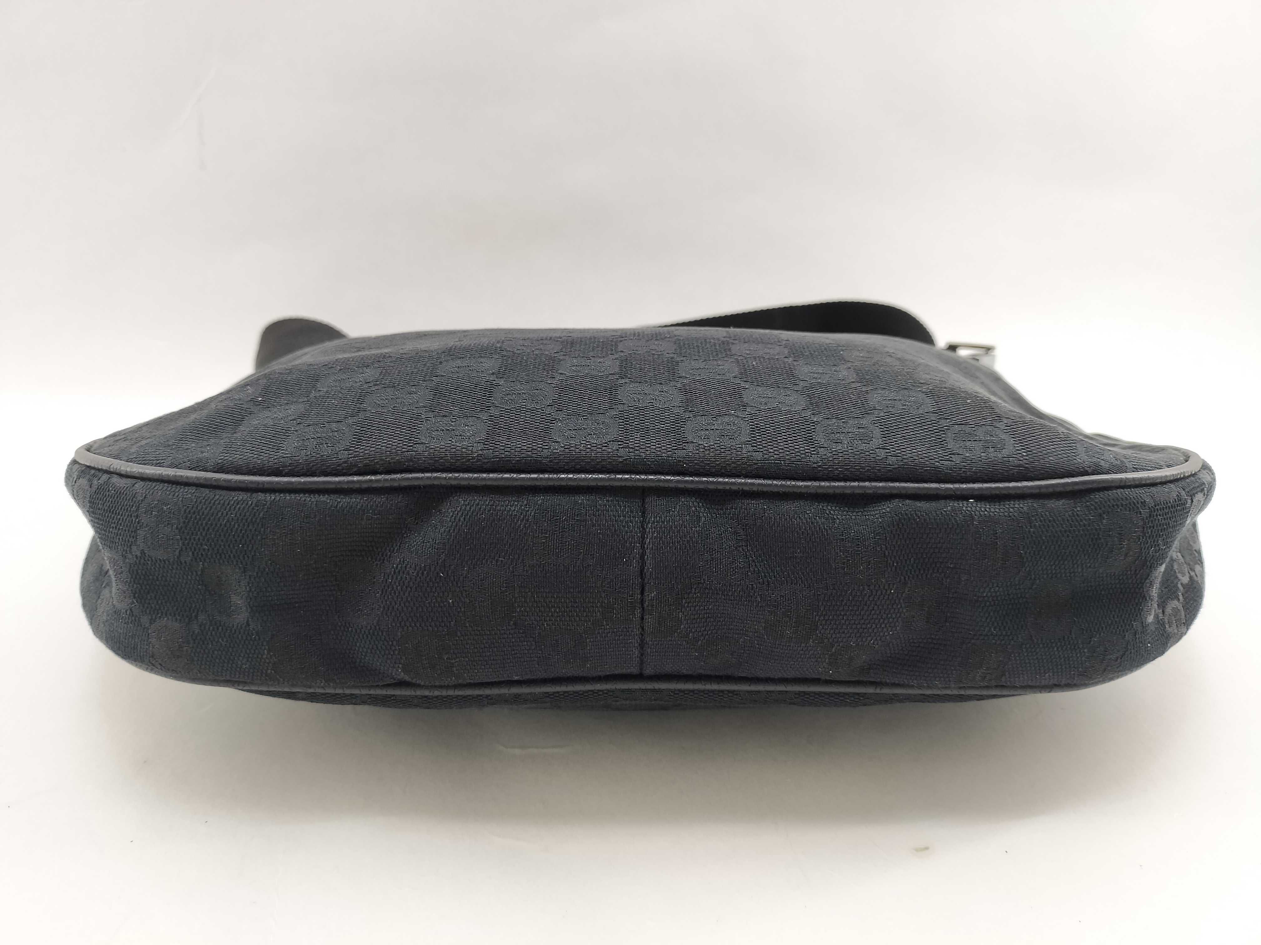 GG Canvas Shoulder Bag, Black Half Moon Design, 122790 — view 4