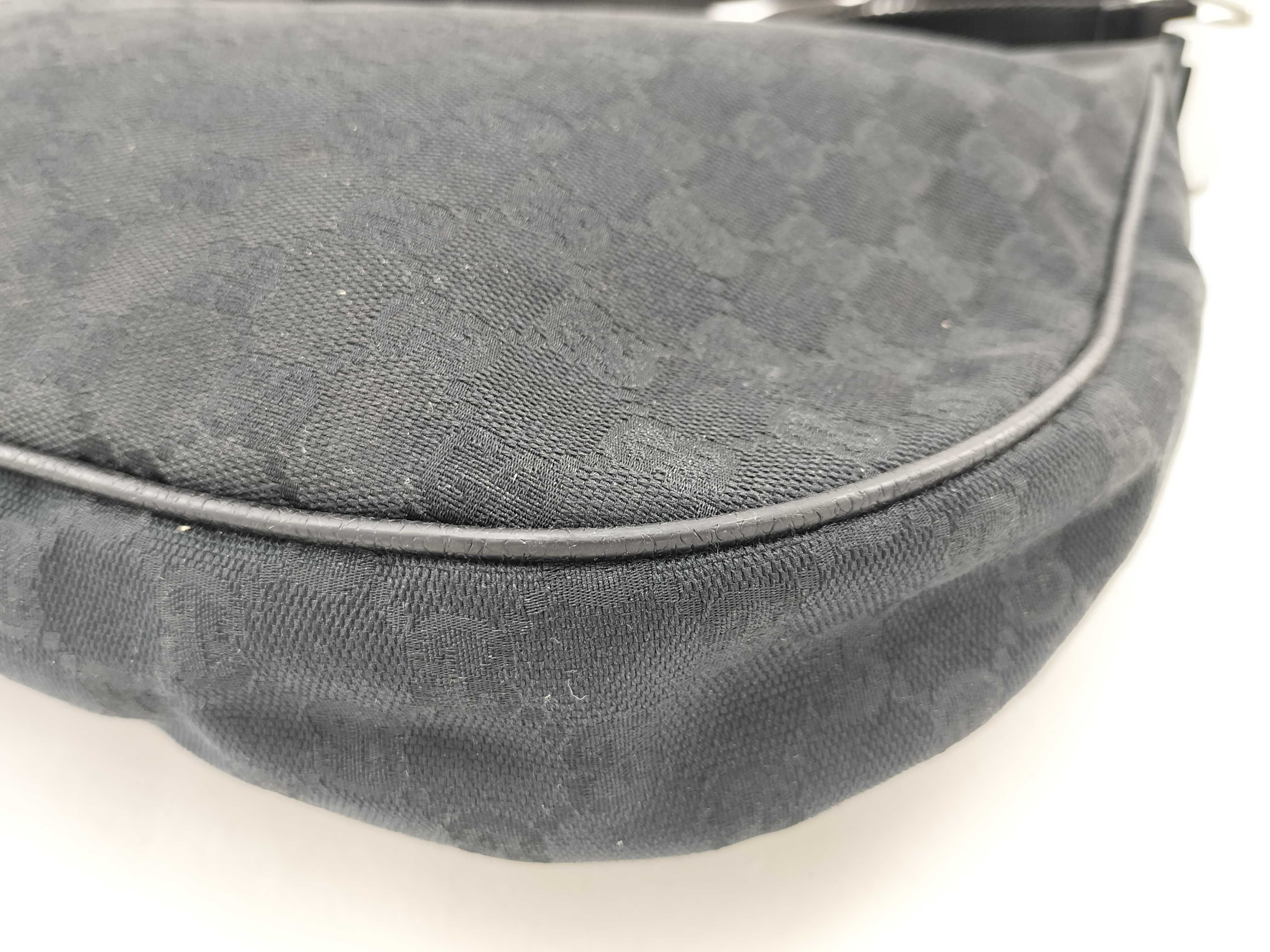 GG Canvas Shoulder Bag, Black Half Moon Design, 122790 — view 5
