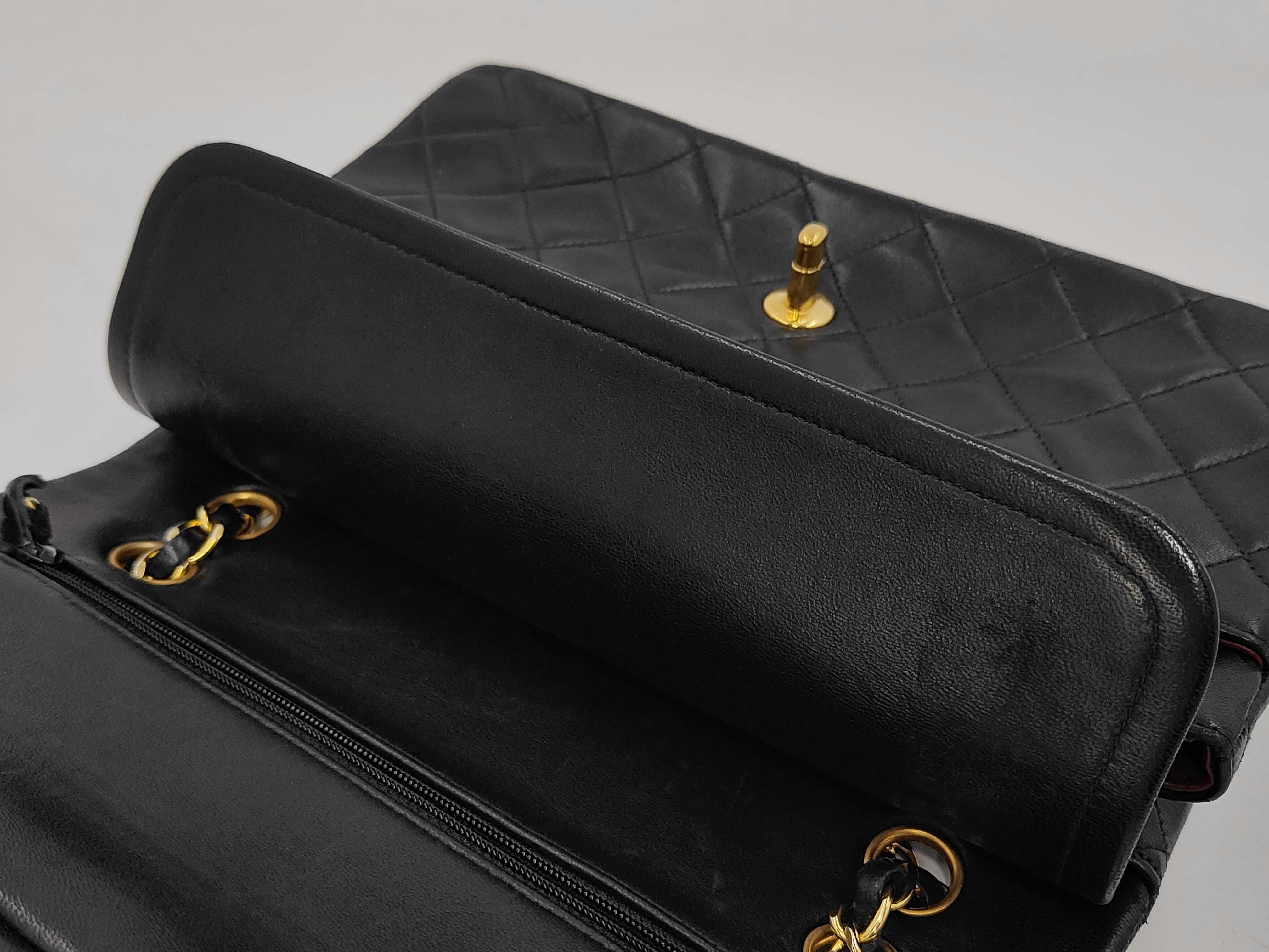 Matelassé 25 Double Flap Double Chain Lambskin Shoulder Bag — view 12