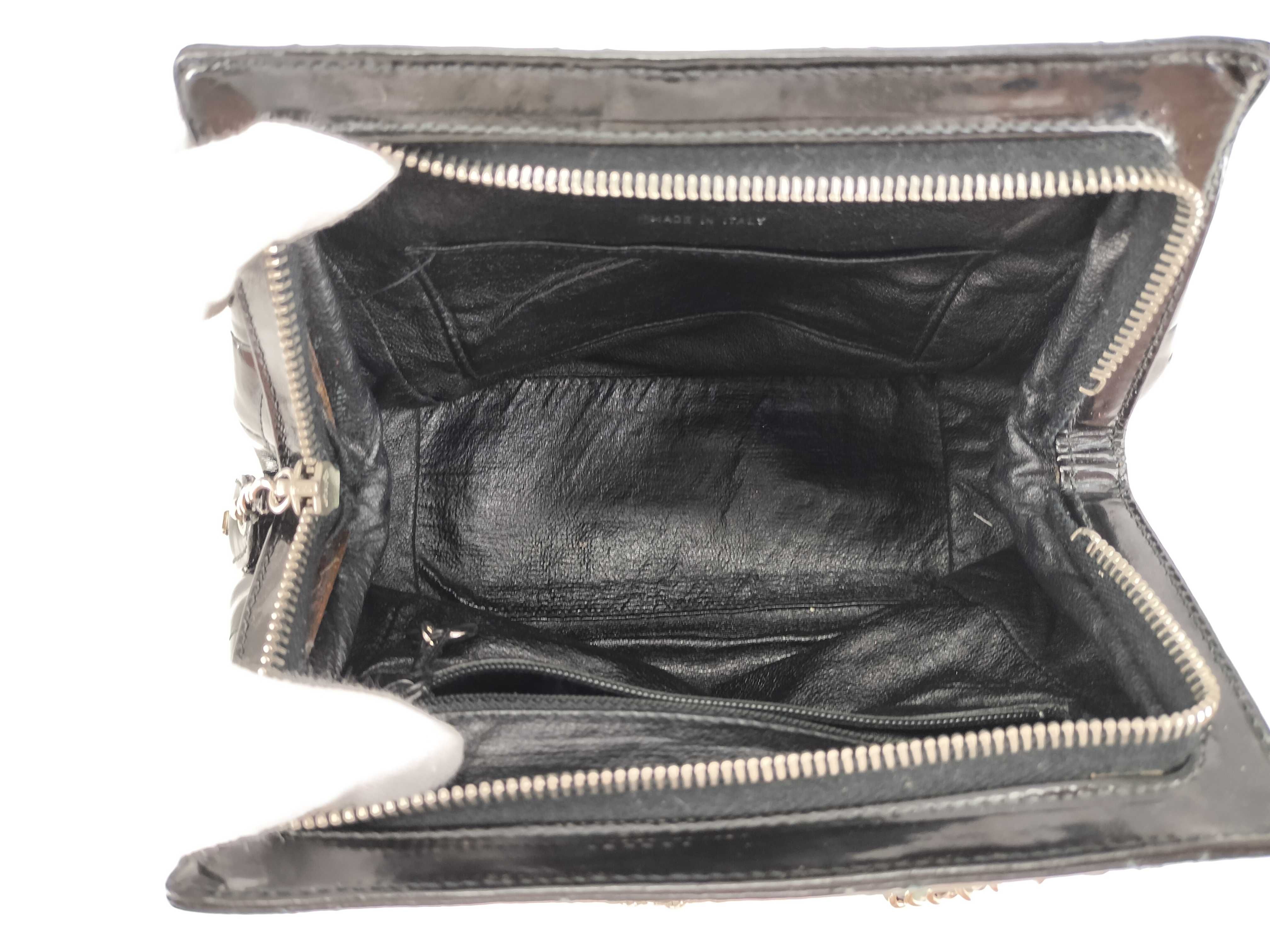 Enamel Coco Mark Chain Shoulder Bag — view 11