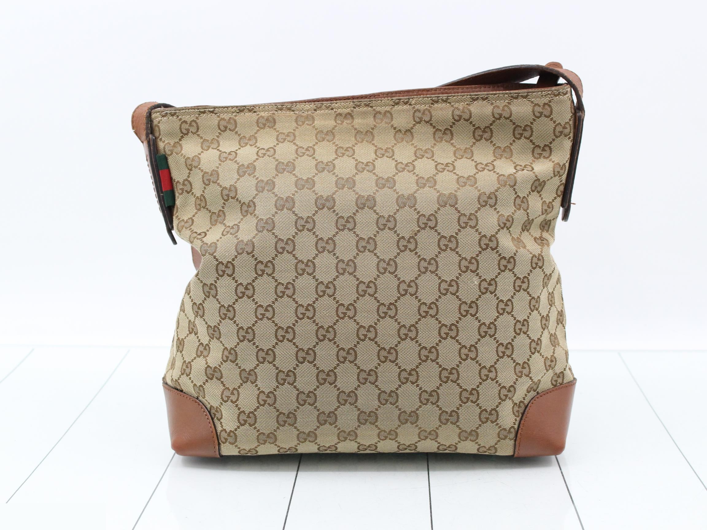 GG Canvas Leather Shoulder Bag — view 2