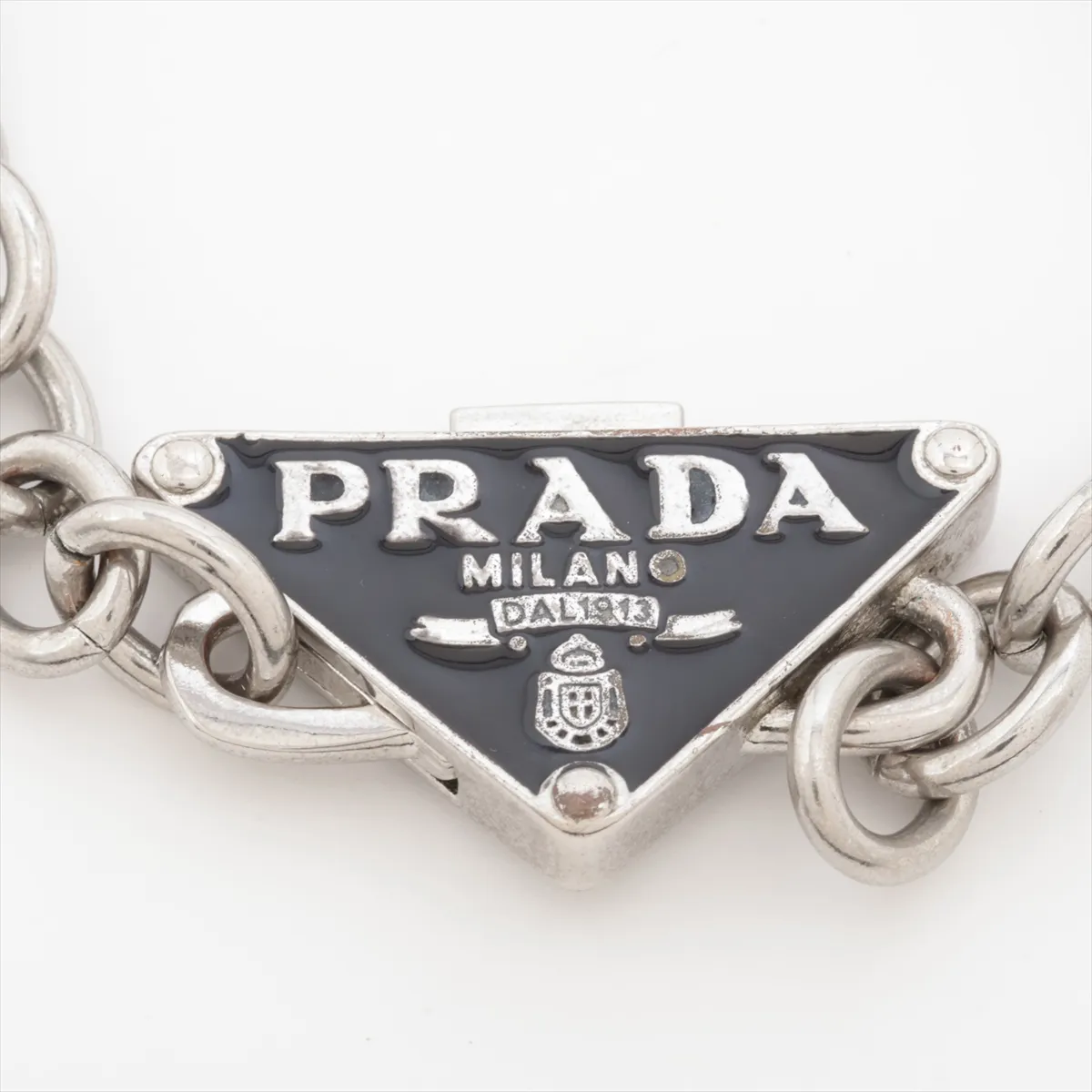 triangle logo bracelet 925 22.8g silver dents — view 2