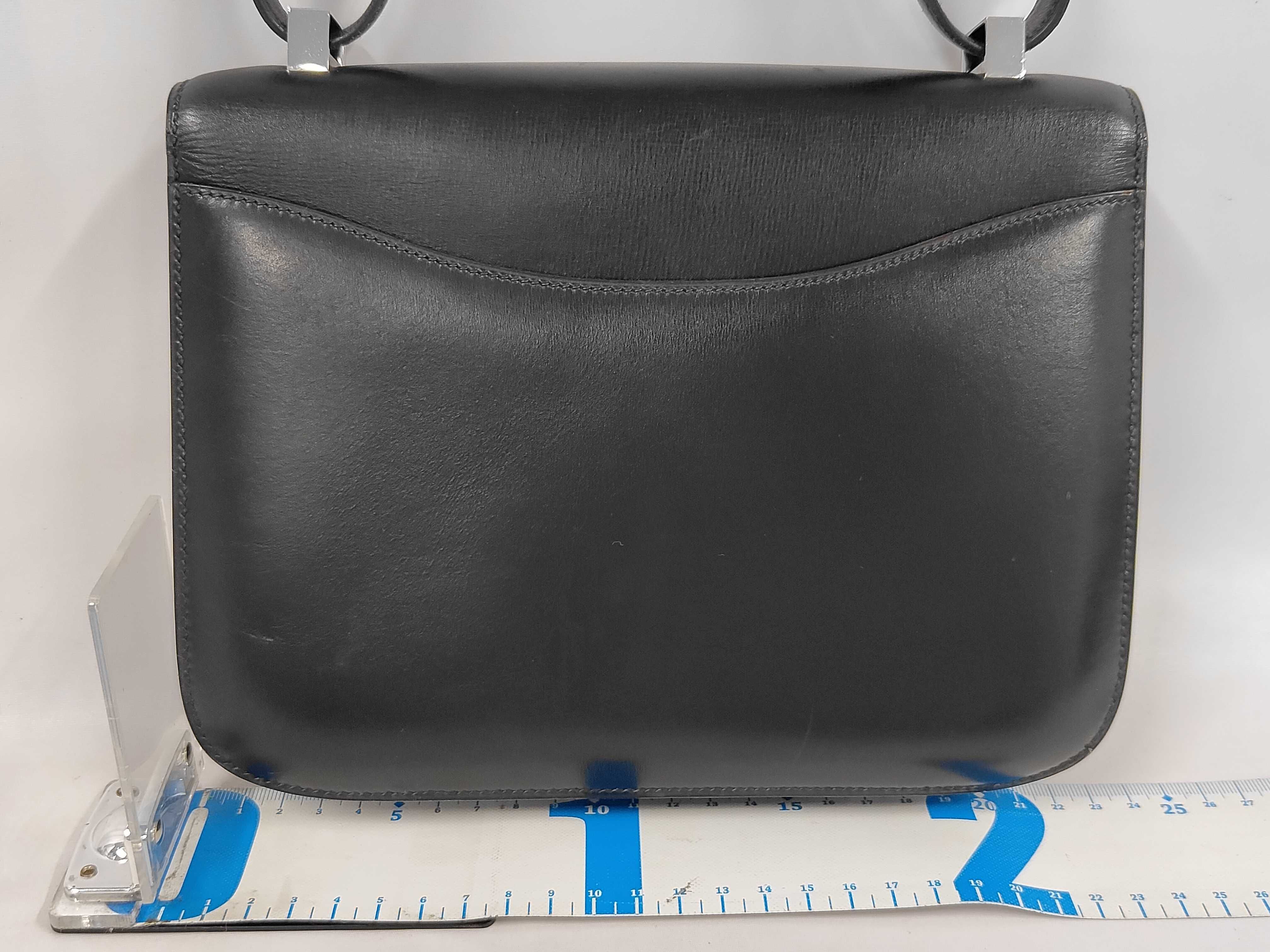 Constance 23 Box Calf Black Silver Hardware Shoulder Bag — view 2