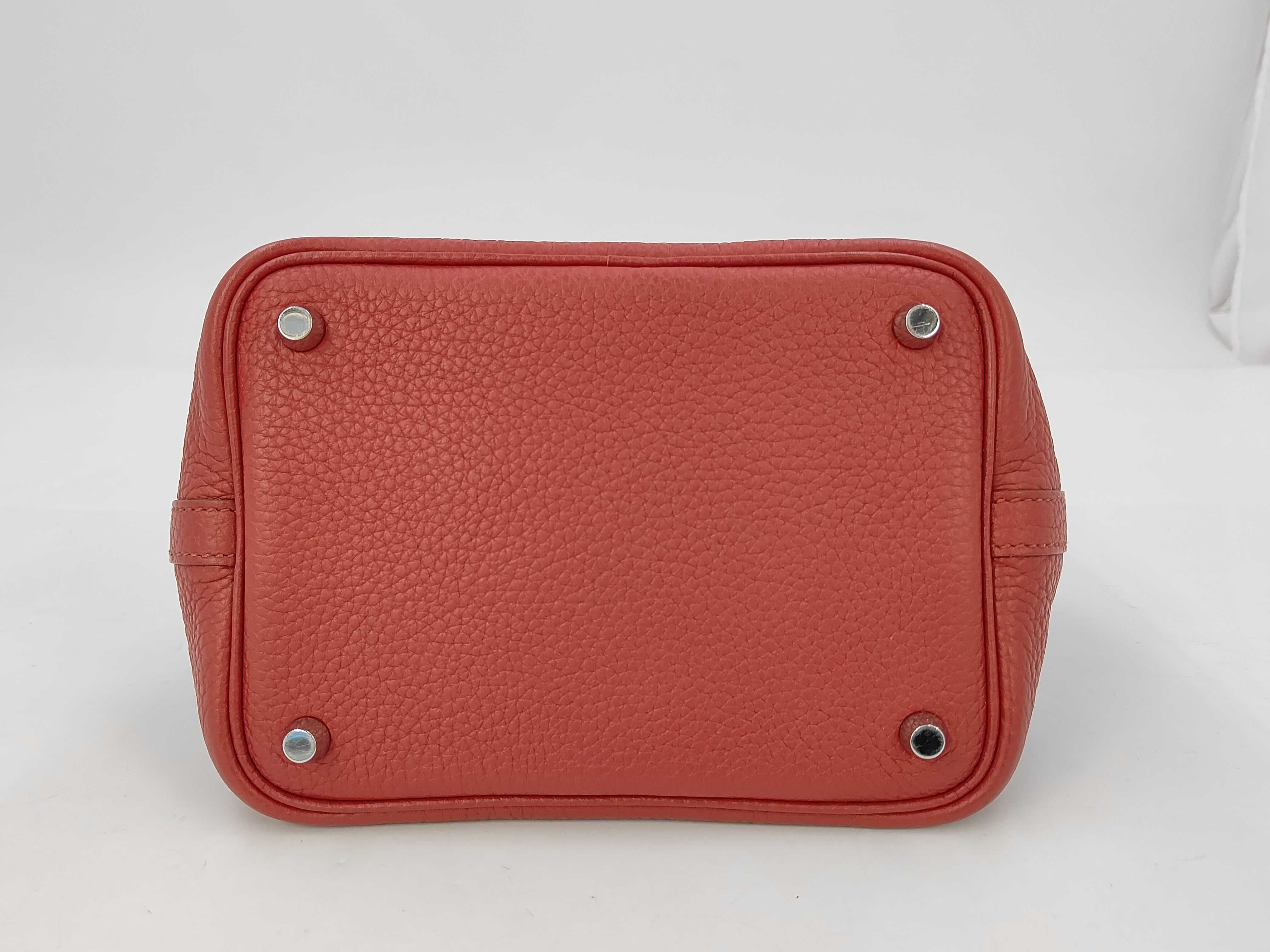 Picotin PM Red Silver Hardware P Handbag — view 3