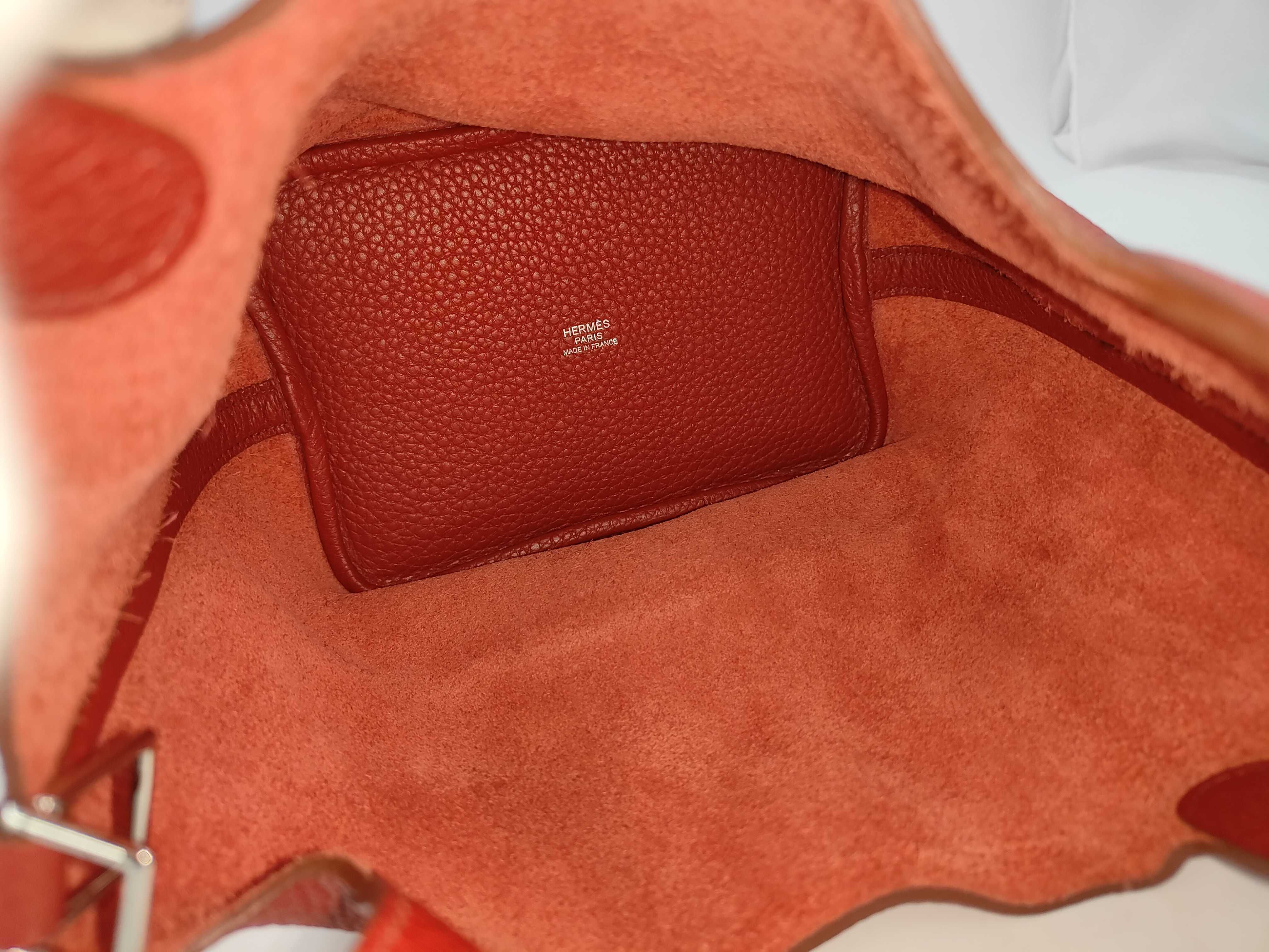 Picotin PM Red Silver Hardware P Handbag — view 8