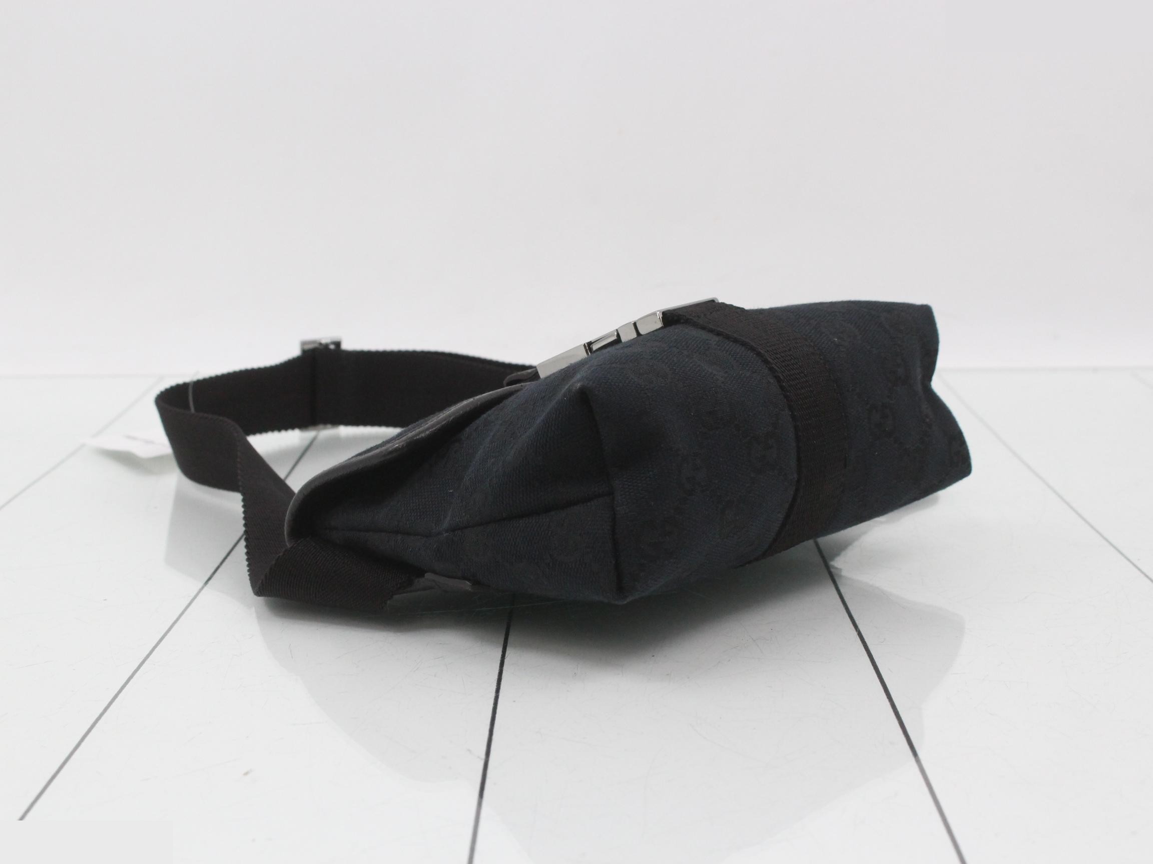 Canvas Waist Bag, Noir (Black), 131236, 001998 — view 5