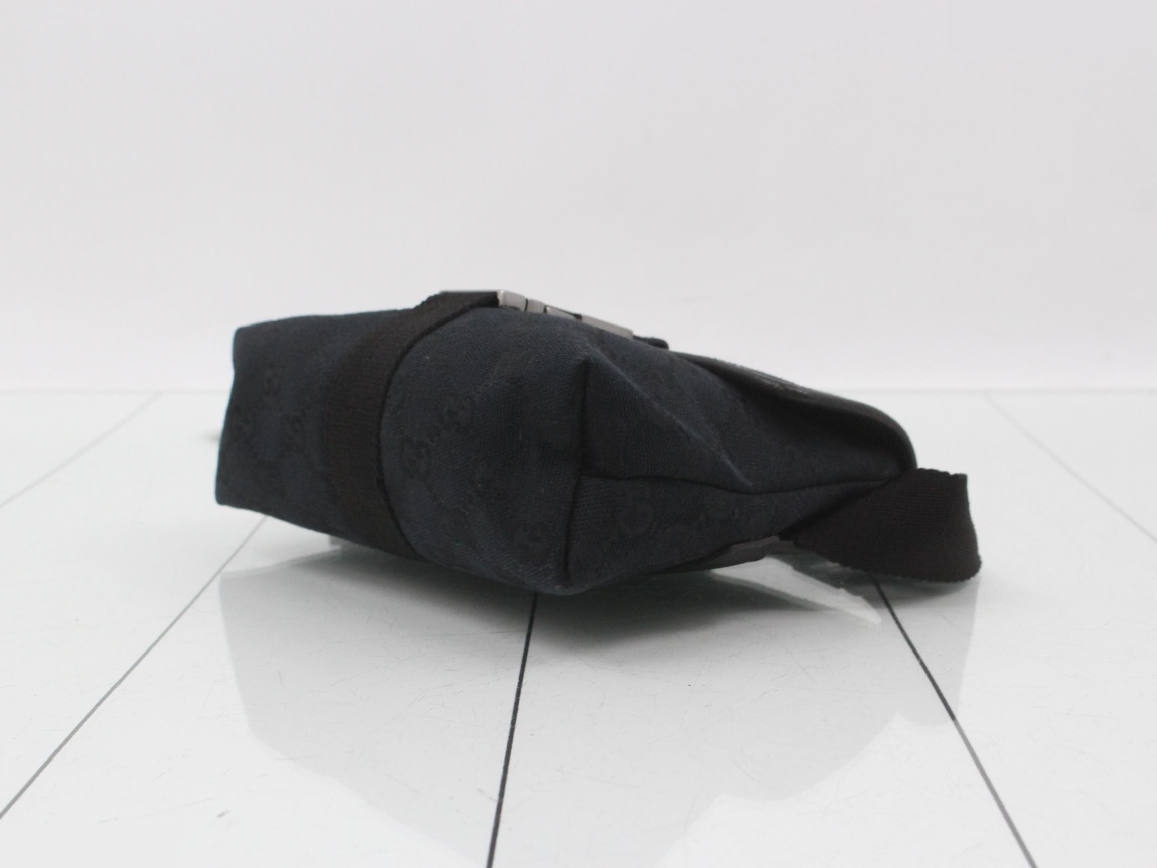 Canvas Waist Bag, Noir (Black), 131236, 001998 — view 6