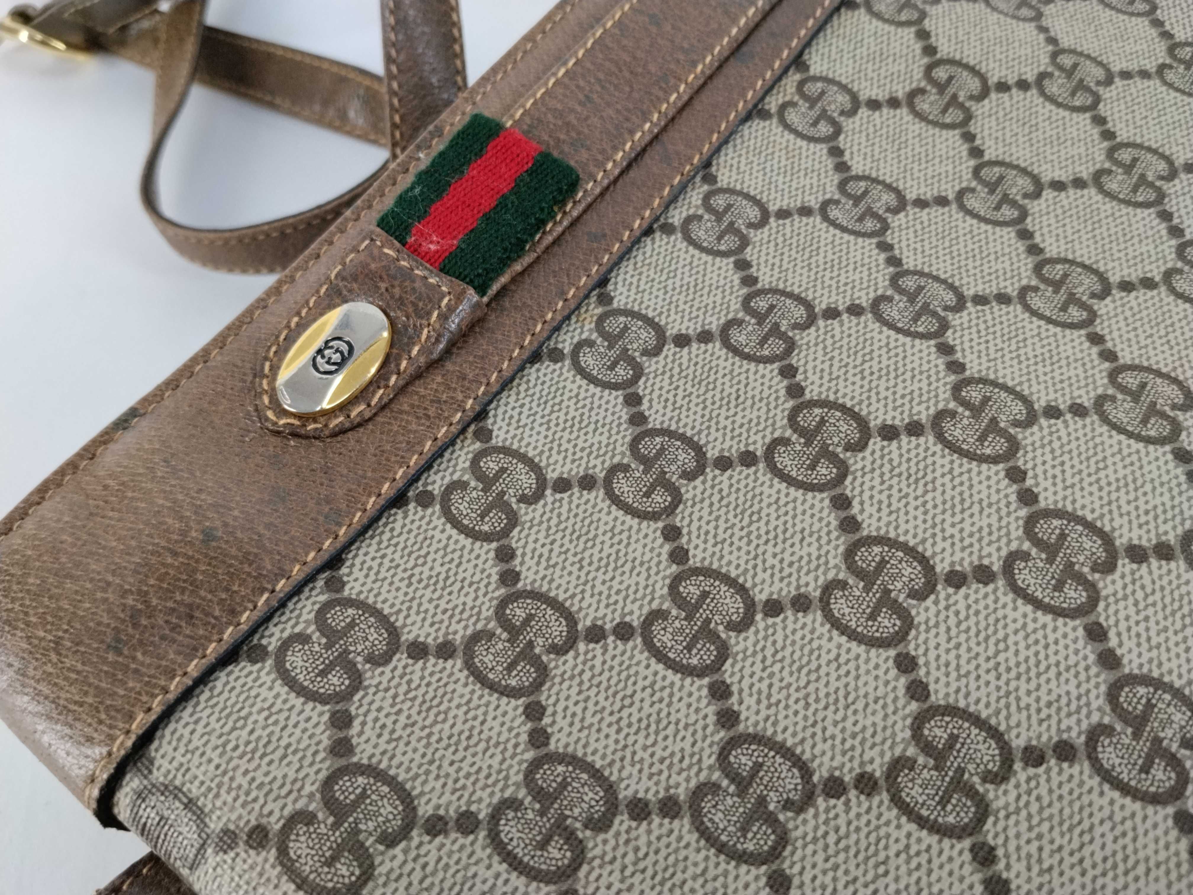 GG Supreme Shoulder Bag, Sherry Brown — view 14