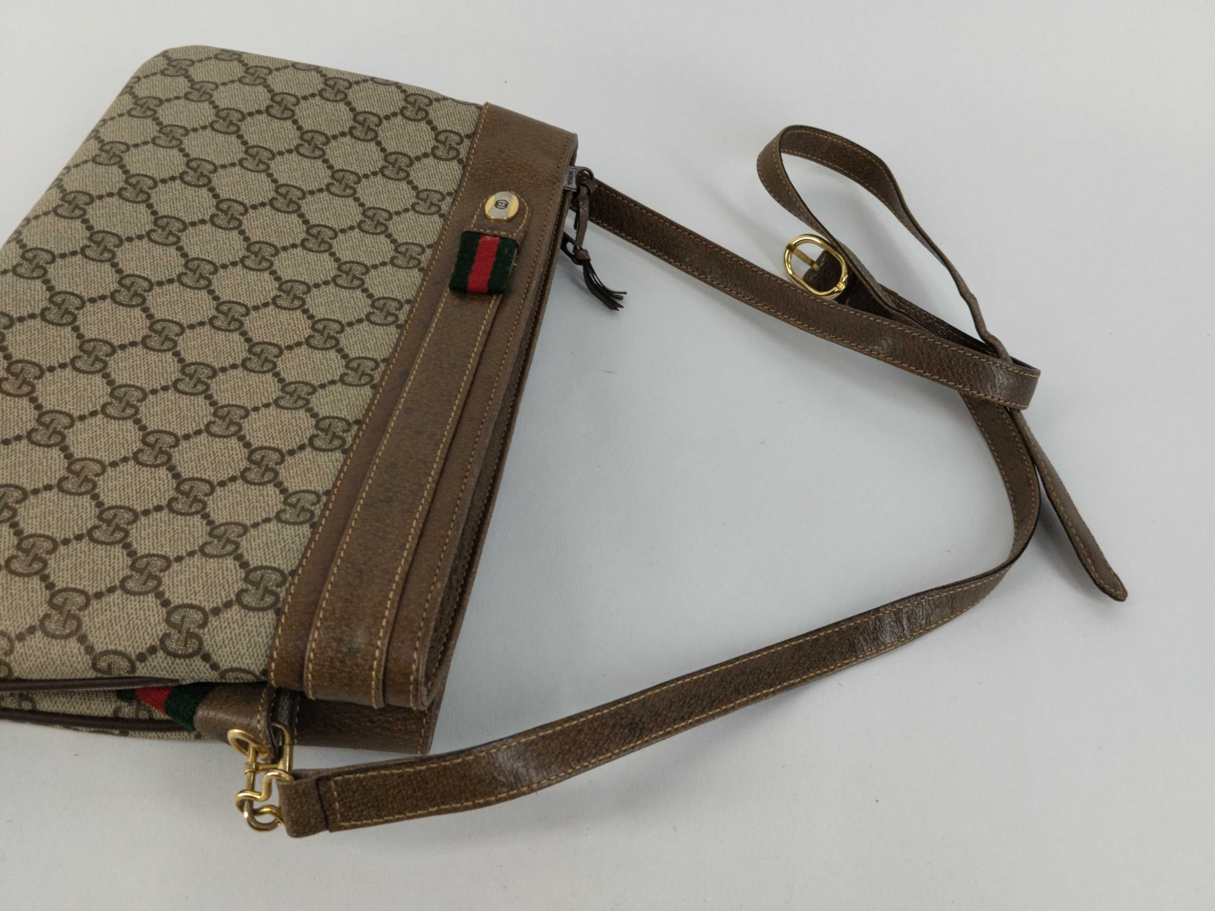GG Supreme Shoulder Bag, Sherry Brown — view 3